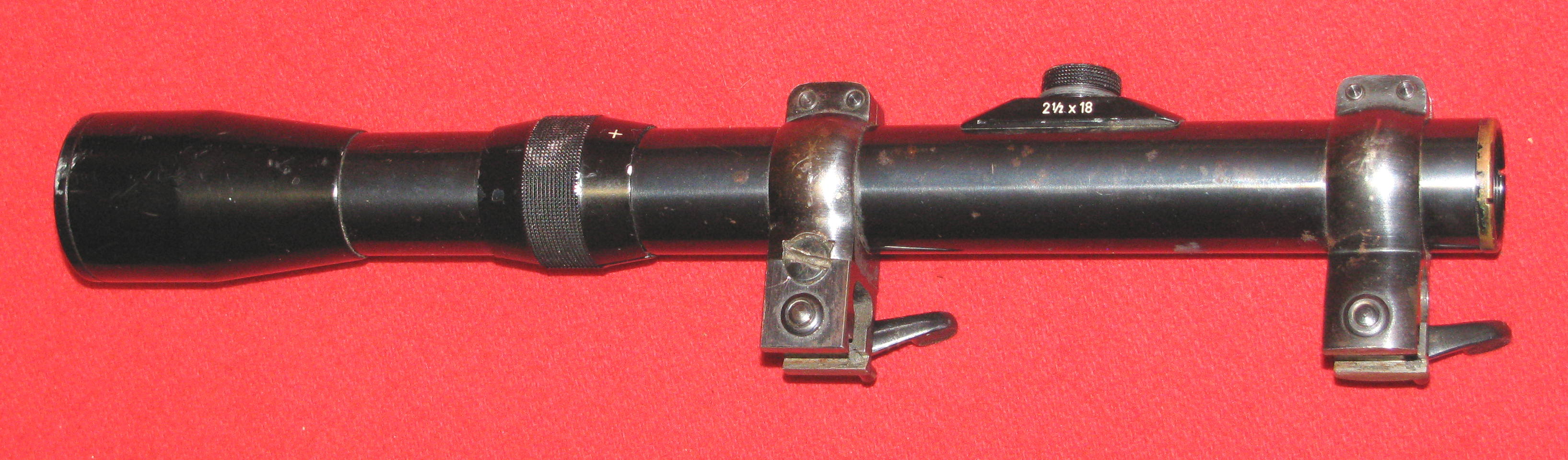 ZF / Zielfernrohr, ein Schmidt & Bender 2 1/2 x 18 mit dem Absehen 1 und einer 10mm Montage – Bild 4