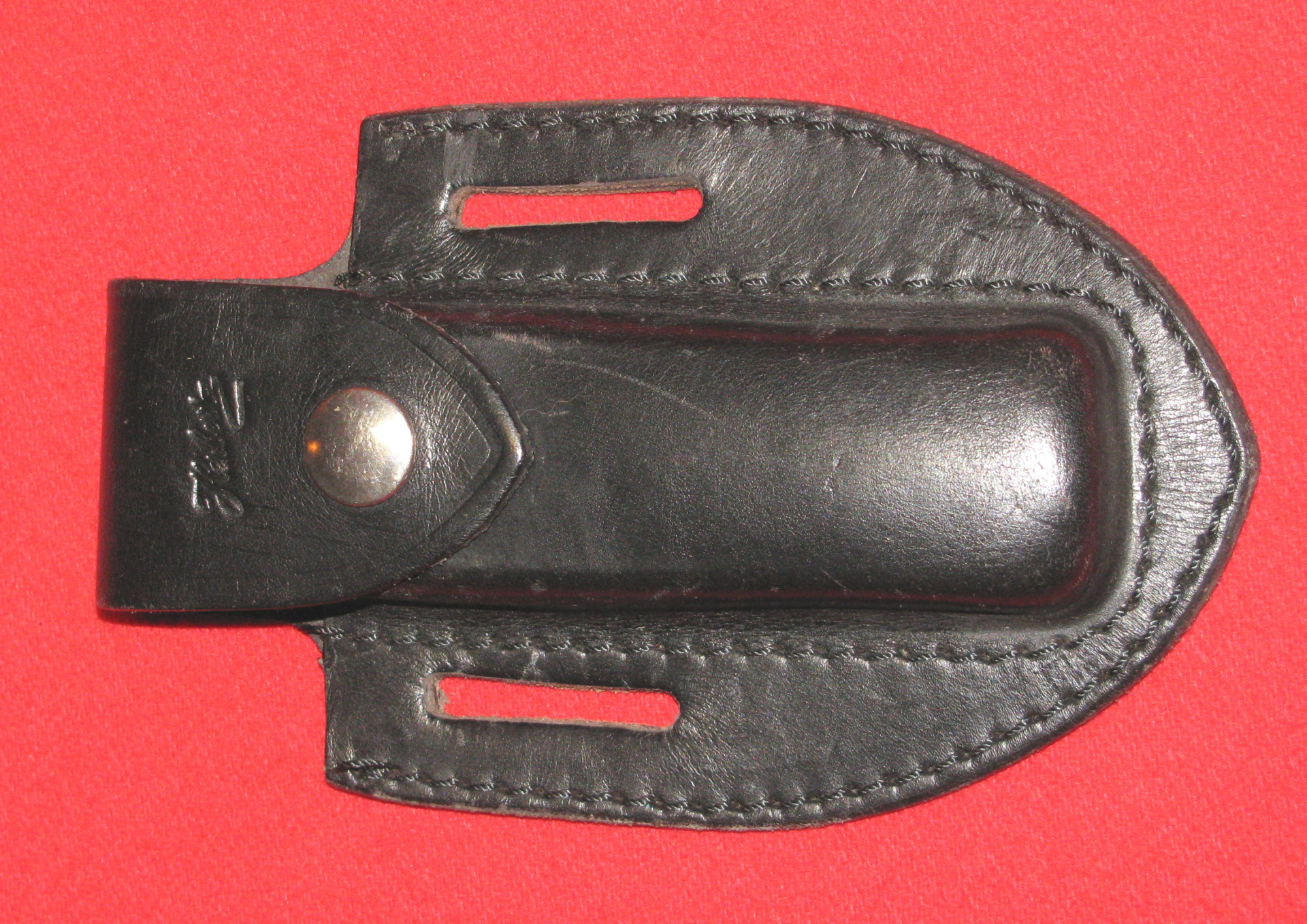 Taschenmesser mit Ledertasche, beides von HERBERTZ – Bild 1