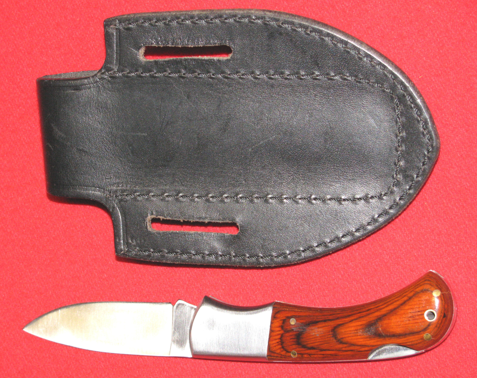 Taschenmesser mit Ledertasche, beides von HERBERTZ – Bild 3