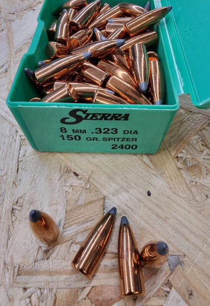 8mm/180 grs #2400# Sierra Spitzer PH SPT Jagdgeschosse 100 stk – Bild 1