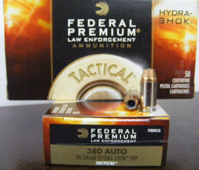 .380 Auto/90grs Hydra Shok JHP Federal 50 Stk. #P380HS1G# SSZ Berka – Bild 1