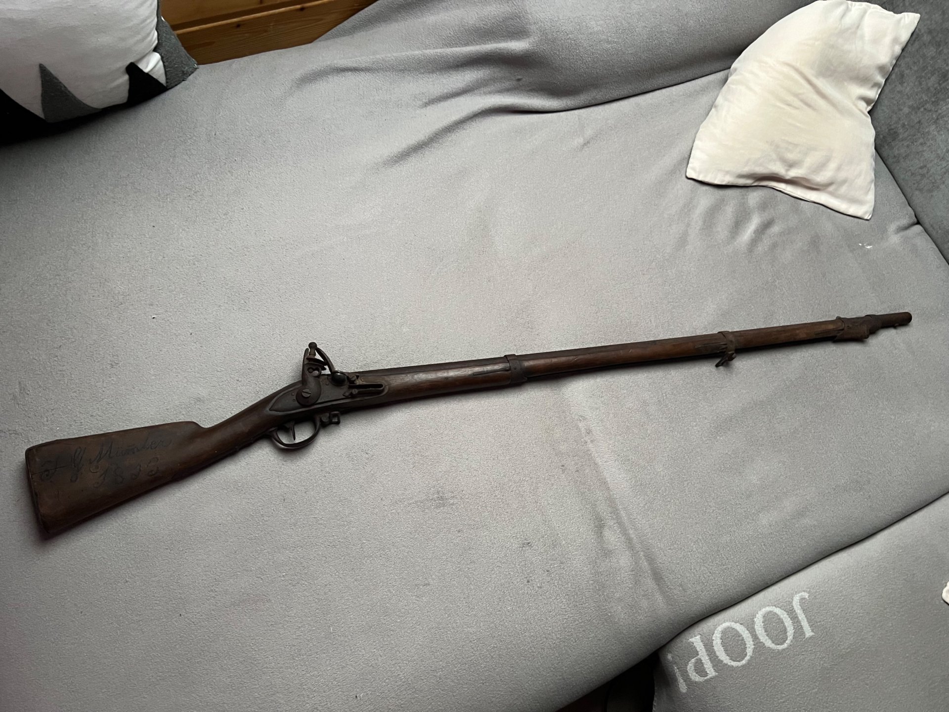 Rarität! Orig. Charleville M1777 Muskete Kavallerie/ Marine/ Beutestück – Bild 1