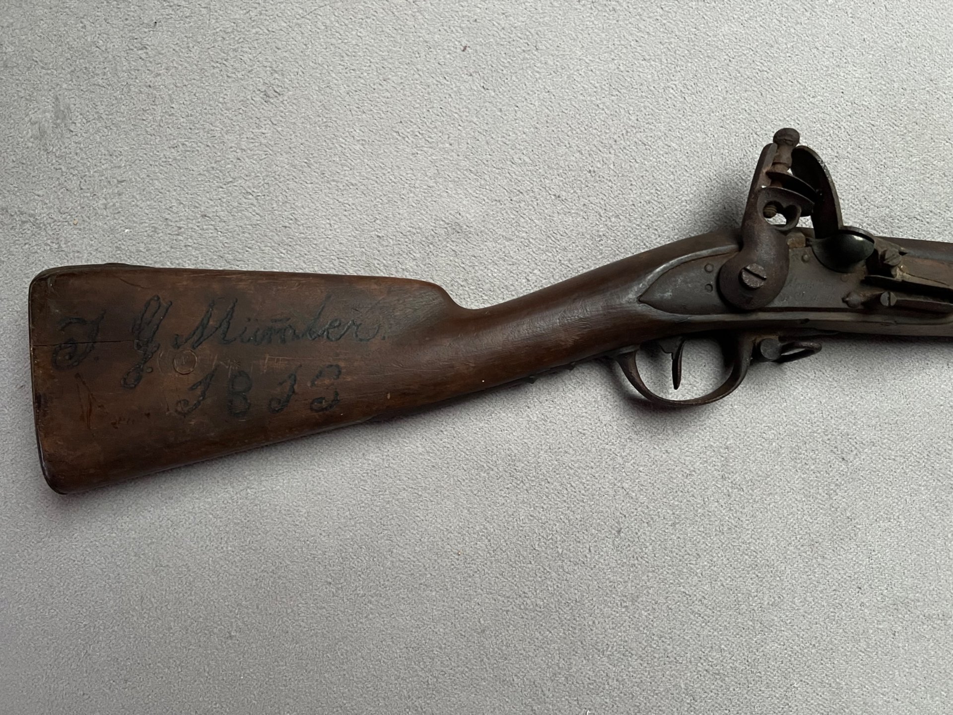 Rarität! Orig. Charleville M1777 Muskete Kavallerie/ Marine/ Beutestück – Bild 2