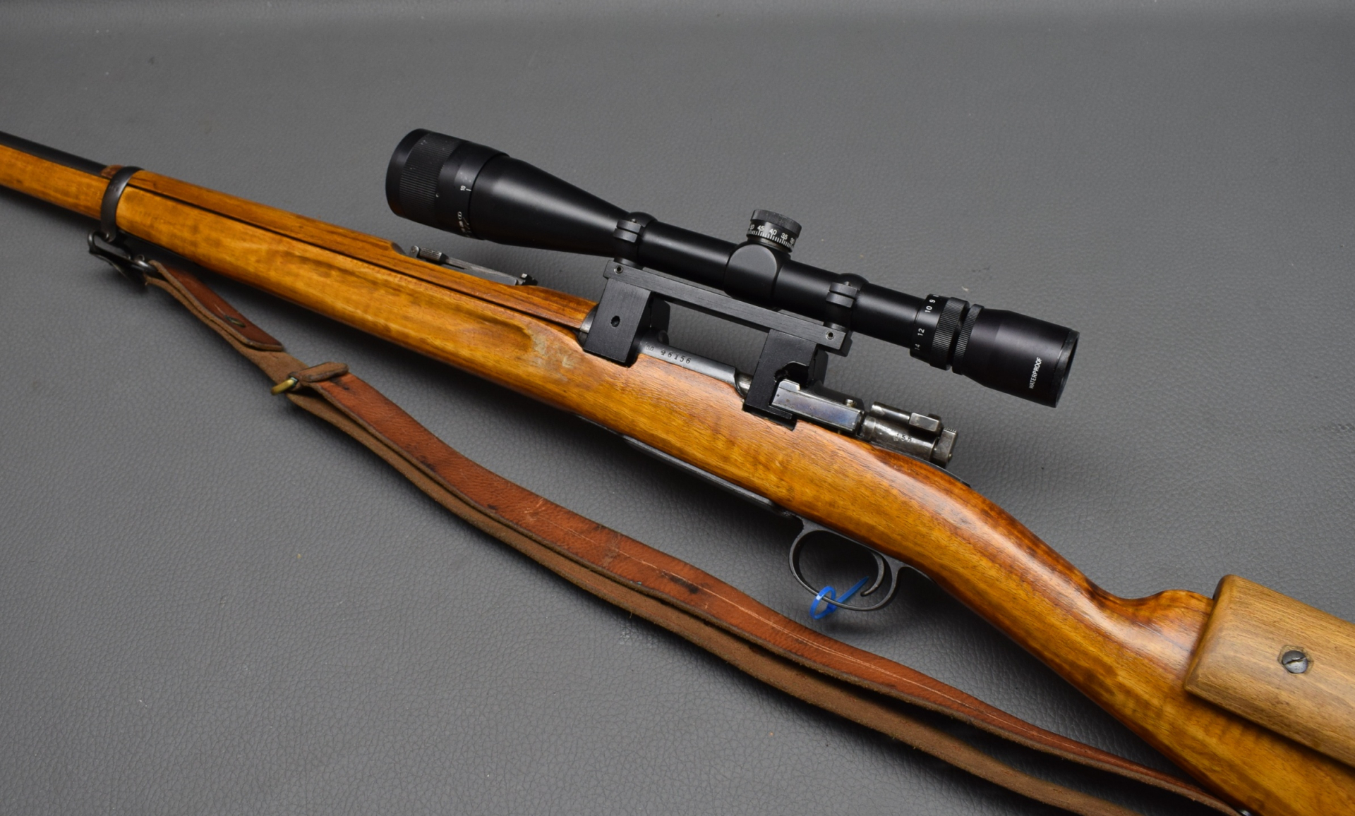 Einzellader Mauser 1900 M96 Schwedenmauser, Kaliber 6,5x55 SE, Gewinde, ZF 6-18x40 – Bild 1