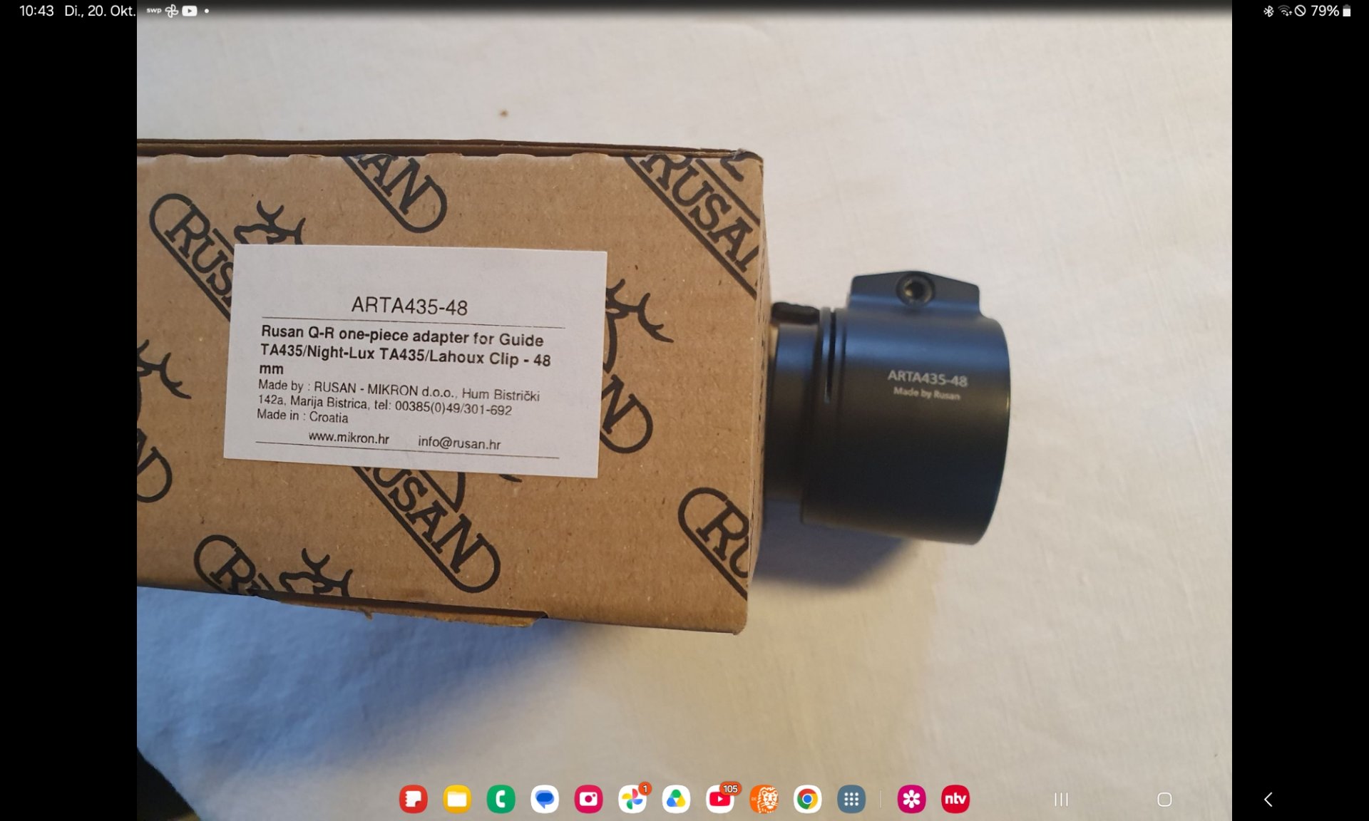 RUSAN ADAPTER 48MM/33,5MM f. Guide – Bild 1