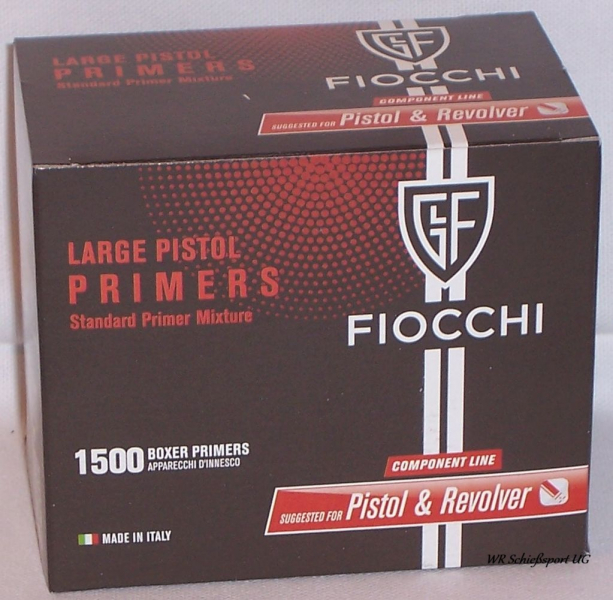 1'500St. FIOCCHI Boxer-Zündhütchen - LARGE PISTOL - – Bild 1