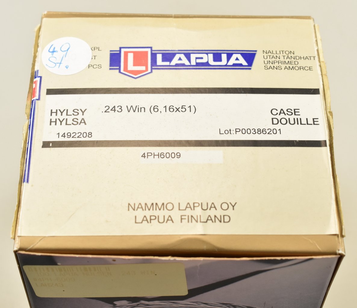 49 Lapua Hülsen Kaliber .243 Win. – Bild 1