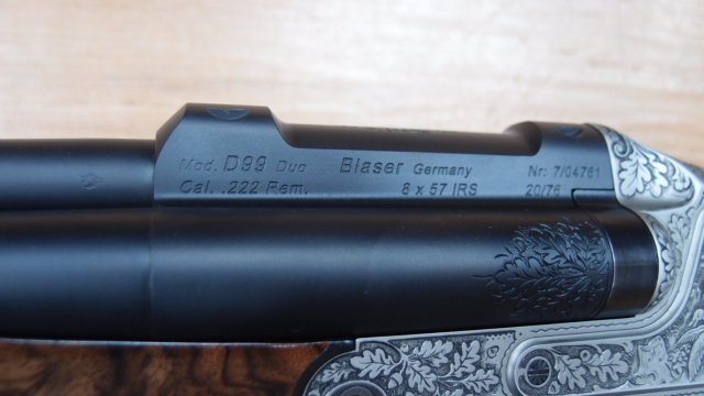 Blaser D99 Duo Super Luxus 8x57JRS .222Rem 20/76 – Bild 10