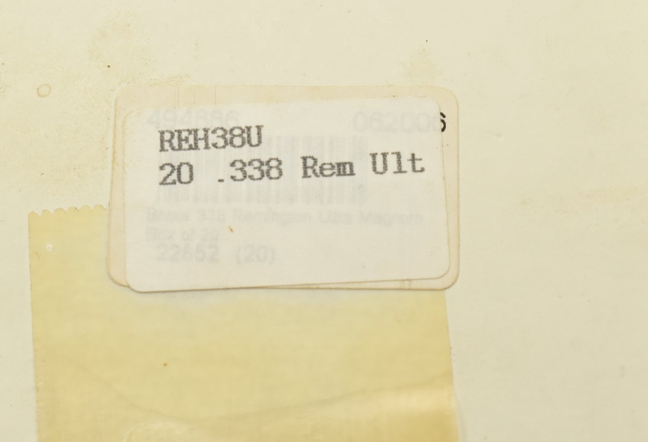 20 Remington Hülsen im Kaliber .338 Rem. Ultra Magnum RUM – Bild 2