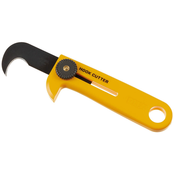 Notfallmesser / Haken Cuttermesser f. Fallschirmspringer - Gelb - von "Olfa"- Made in Japan – Bild 1