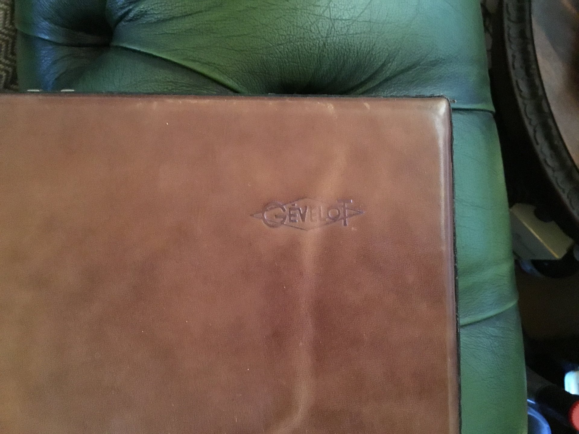 Flintenkoffer Waffenkoffer Gewehrkoffer Leder Gevelot Paris – Bild 3
