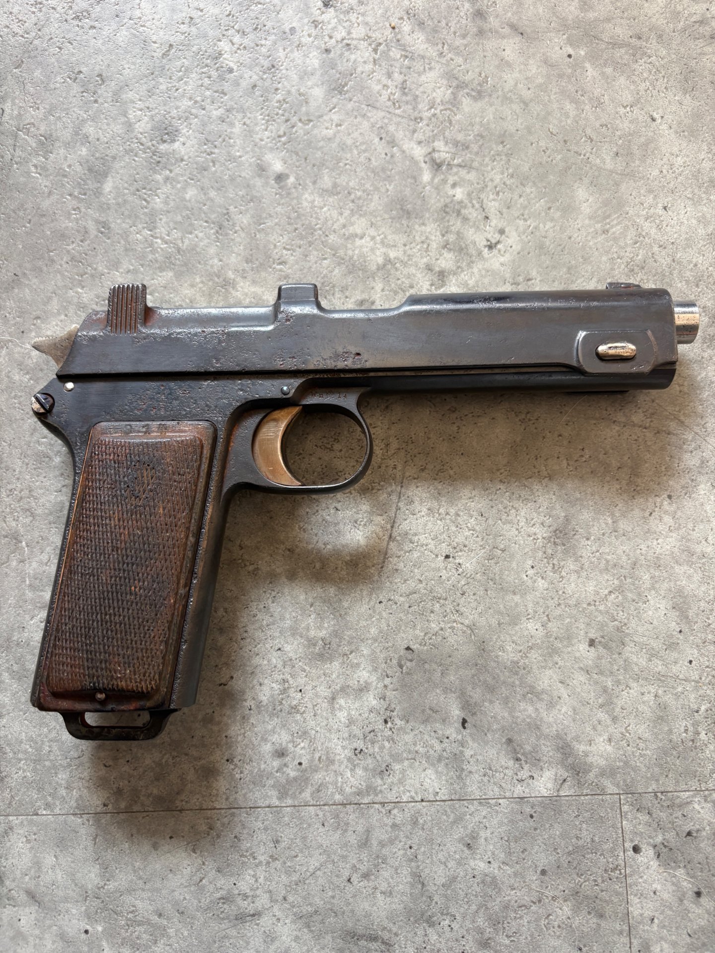 Steyr-Hahn M1912 – 9 mm Steyr – Militärabnahme 1914 – Bild 1