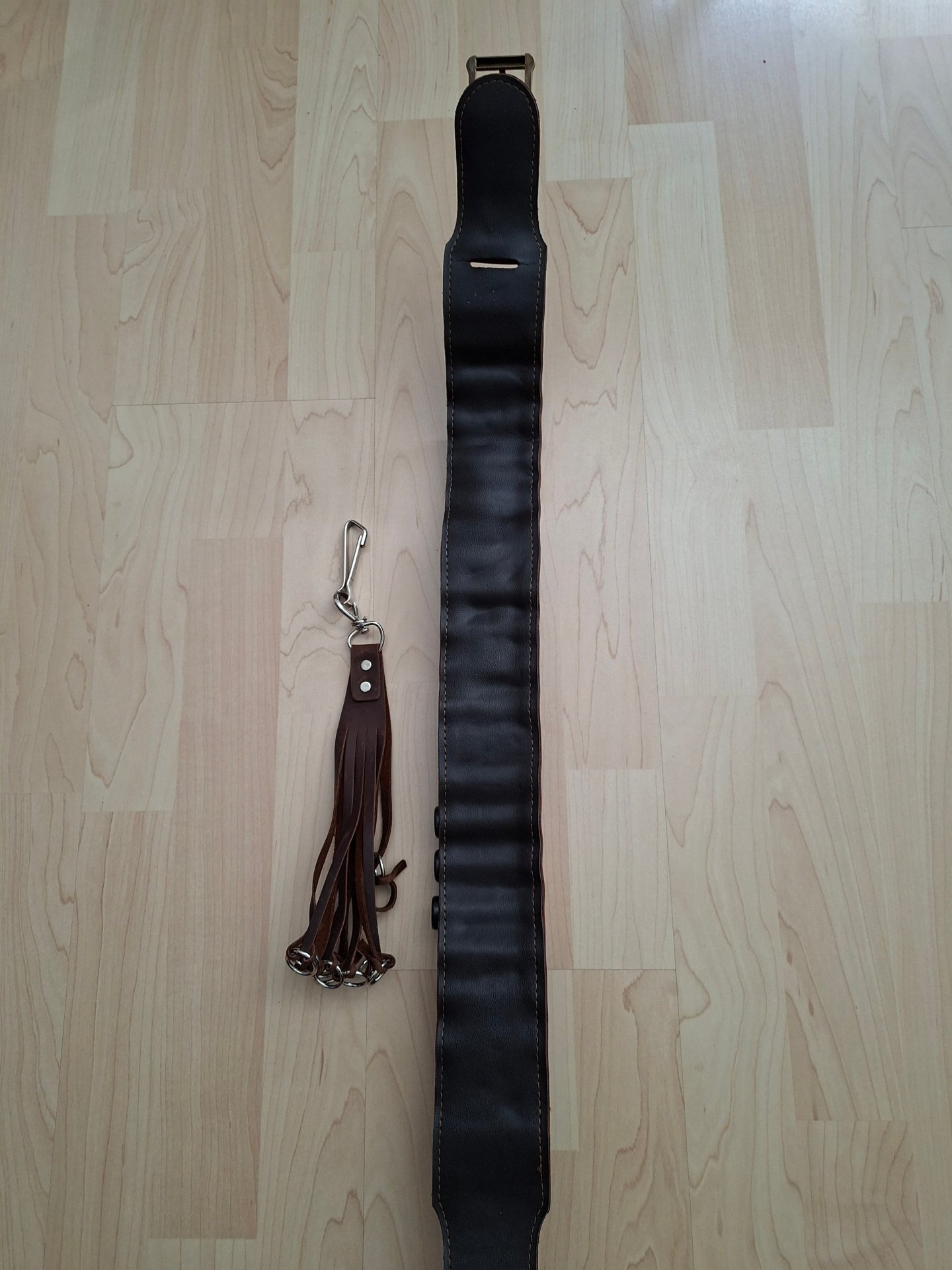 Patronengürtel Leder (mit Federwildschlinge) Kal. 12 – Bild 2