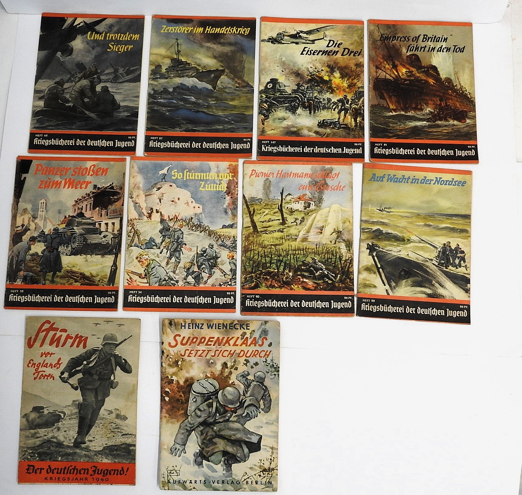 Zehn Antiquarische Hefte 1939-1945, komplett – Bild 1