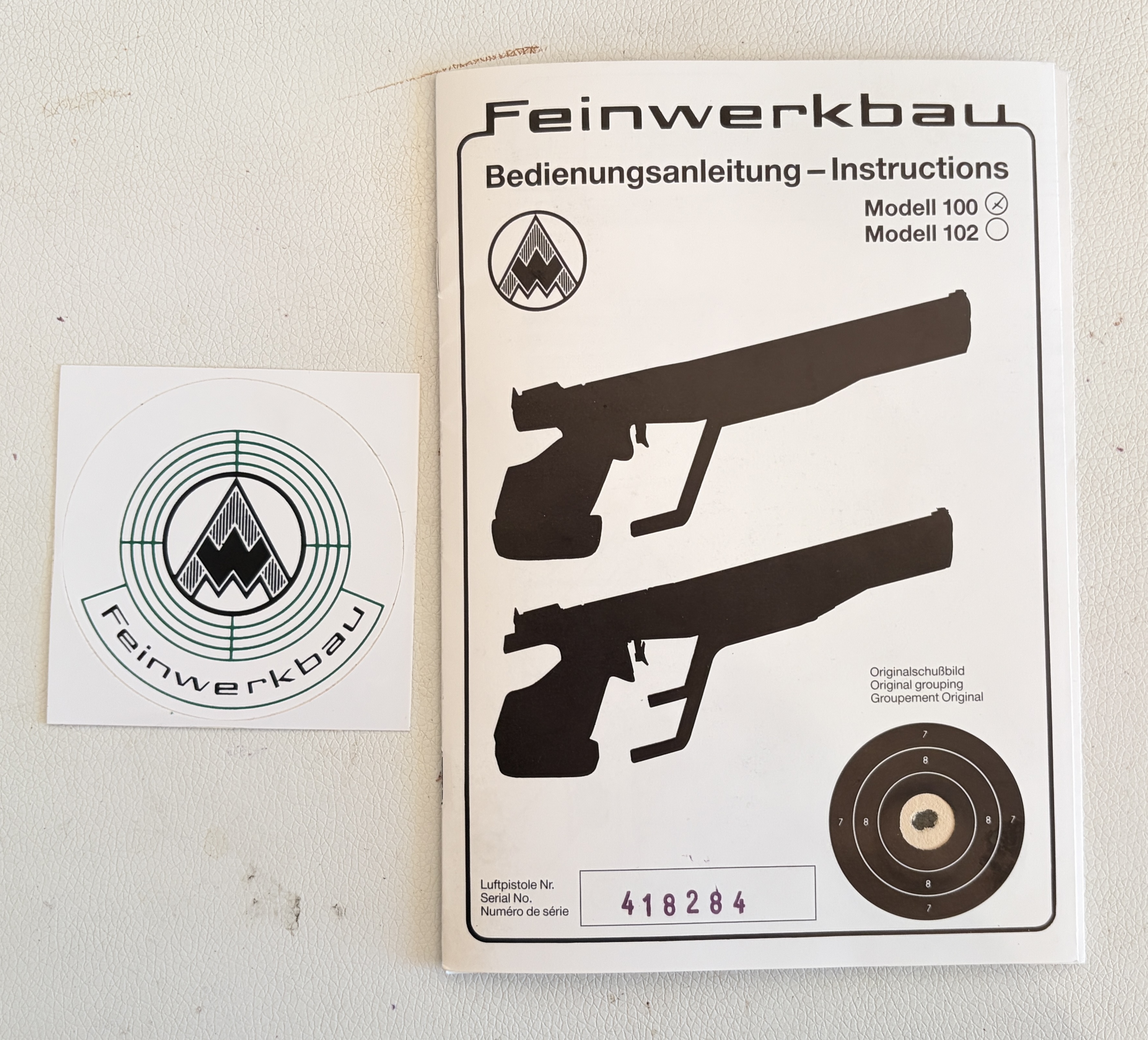 Luftpistole Feinwerkbau 100 – Bild 6