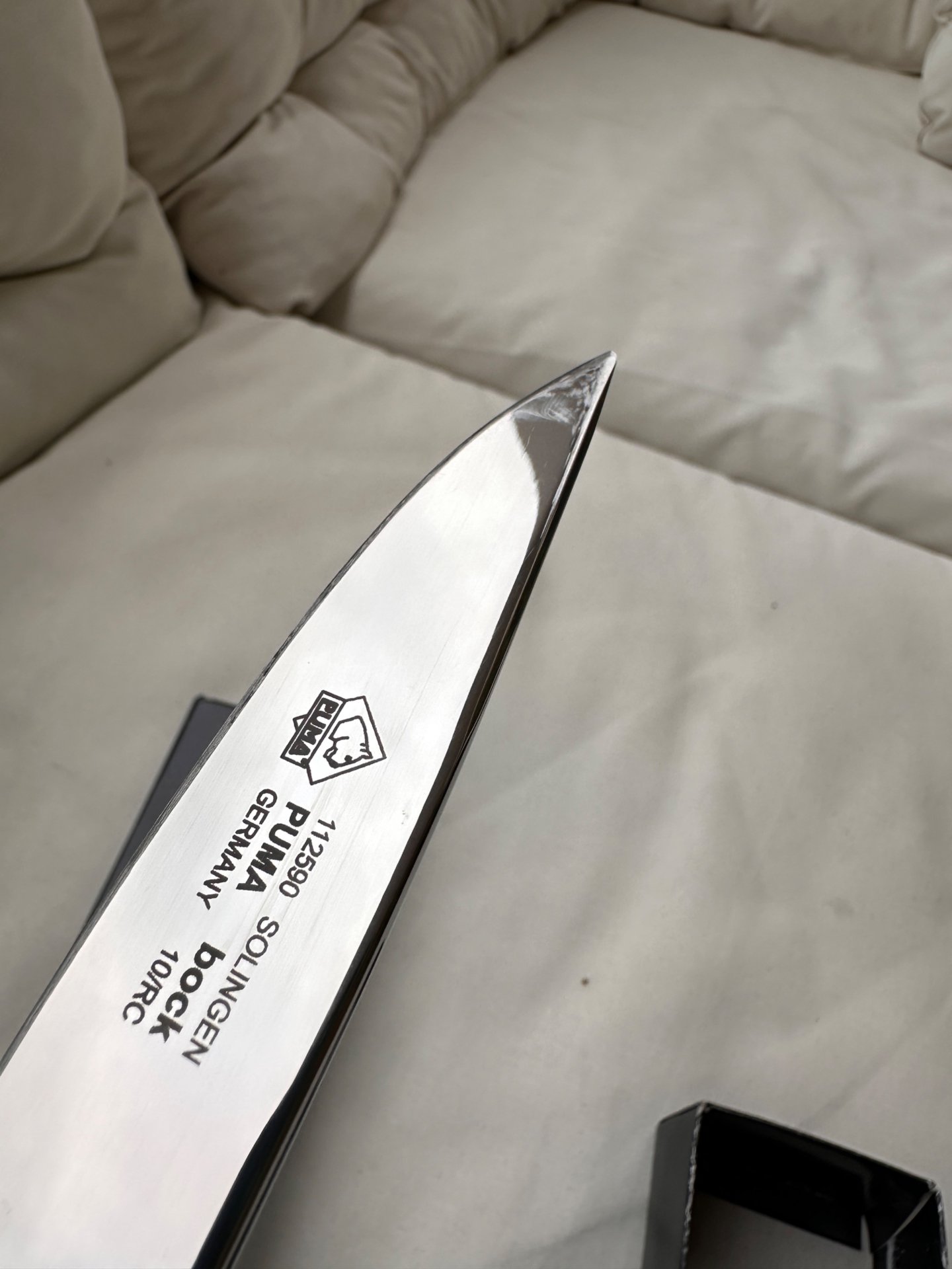 PUMA bock Solingen Jagdmesser / Trachtenmesser (112590) – Hirschhorn – Bj. 2016 – OVP & Papiere – Bild 5