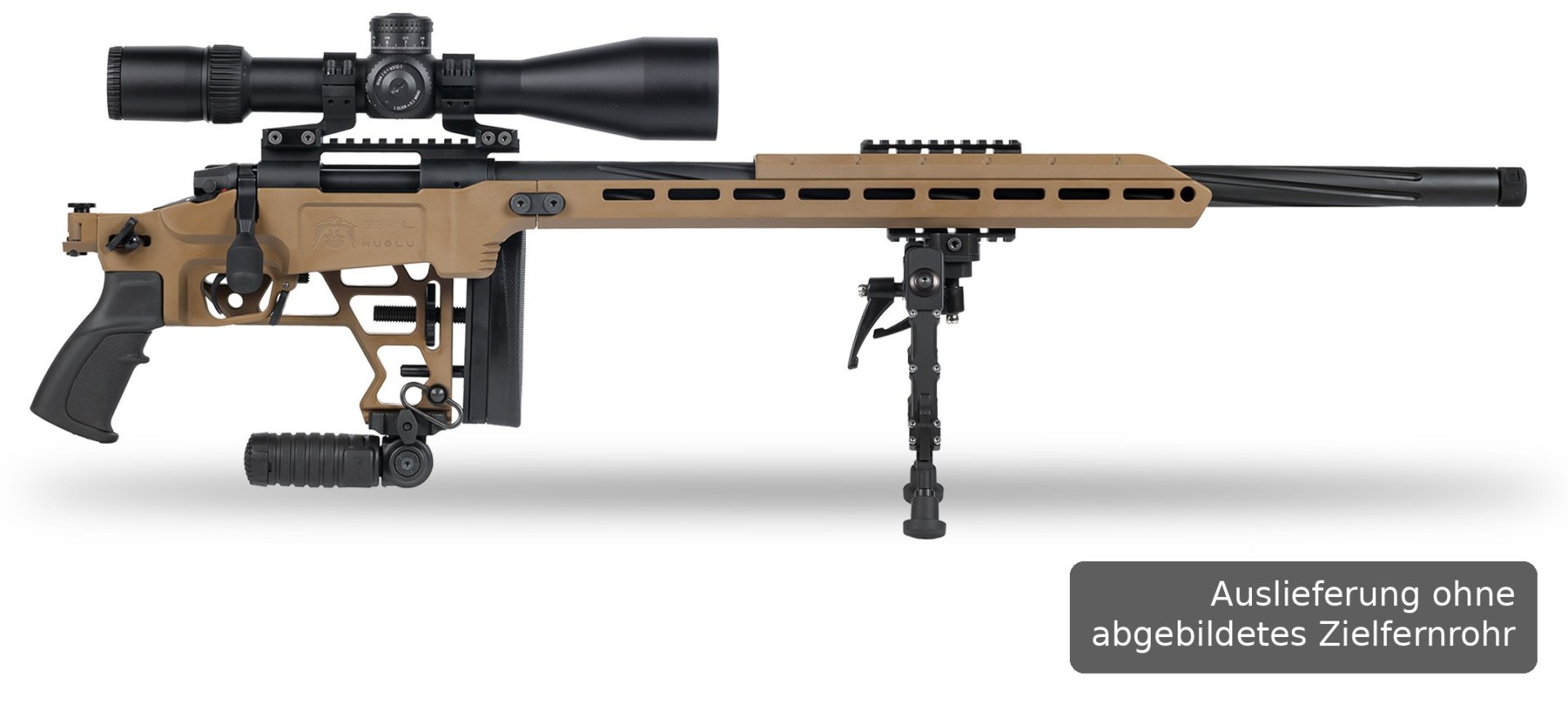 Huglu Ovis G2 Long Range Repetierbüchse | .308 Win | 66 cm | Coyote Tan | Klappschaft | Neu – Bild 2
