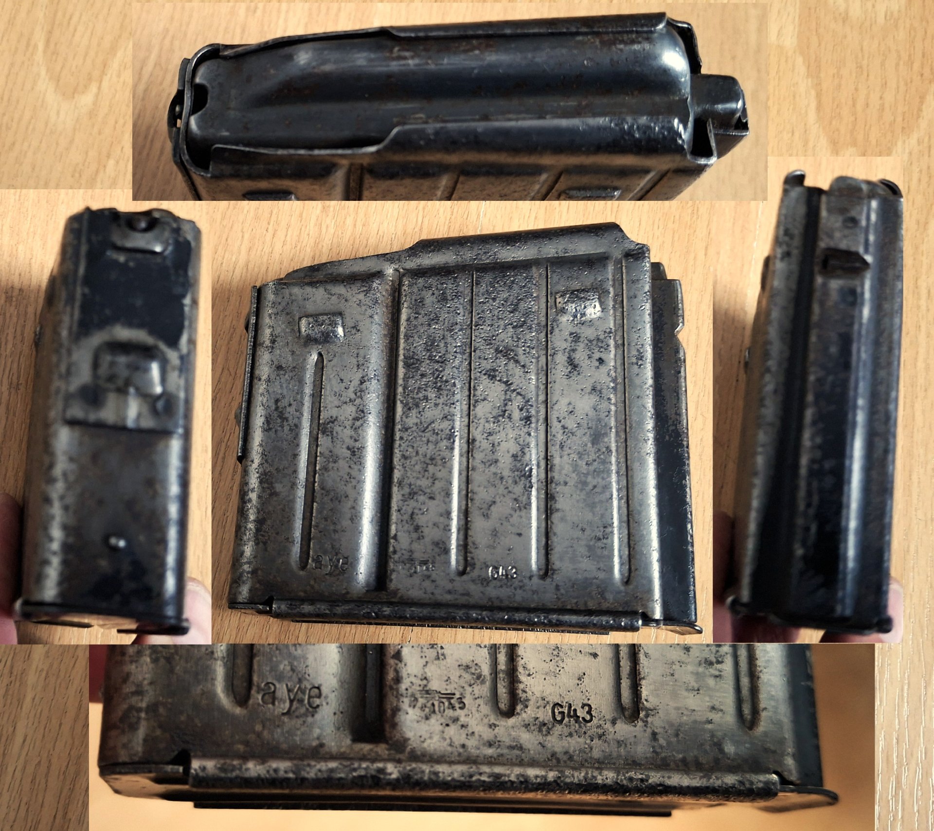 G43 Magazin "aye" WaA 843, 8x57 IS, 10-Schuss – Bild 1