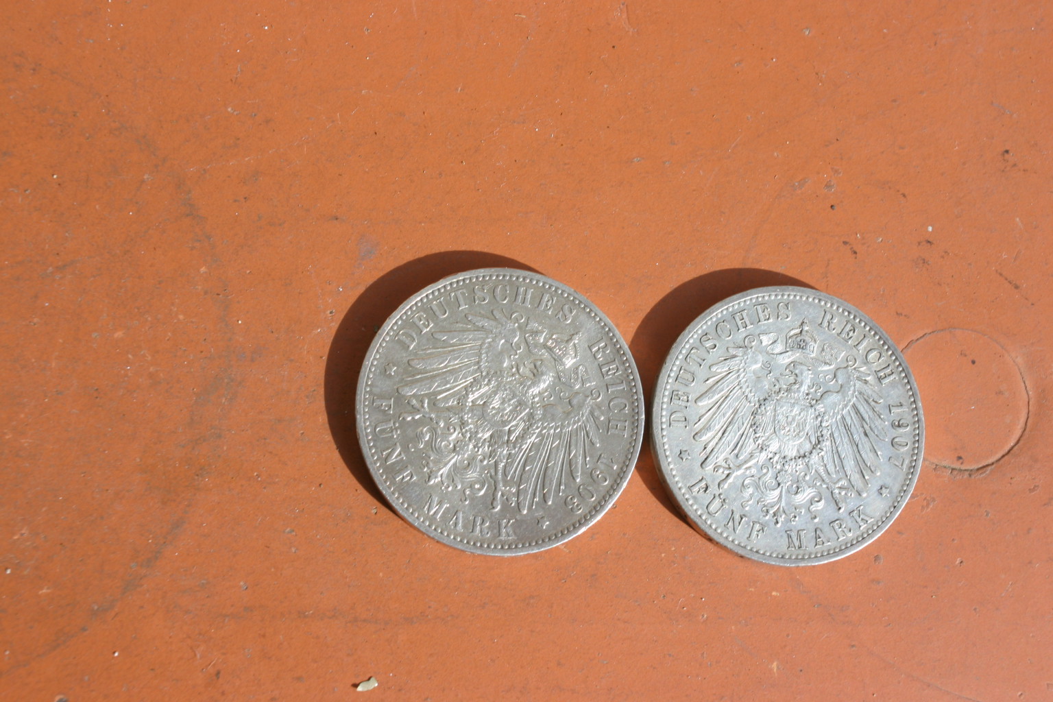Silbermünzen 5 Reichsmark Sachsen-Baden – Bild 2