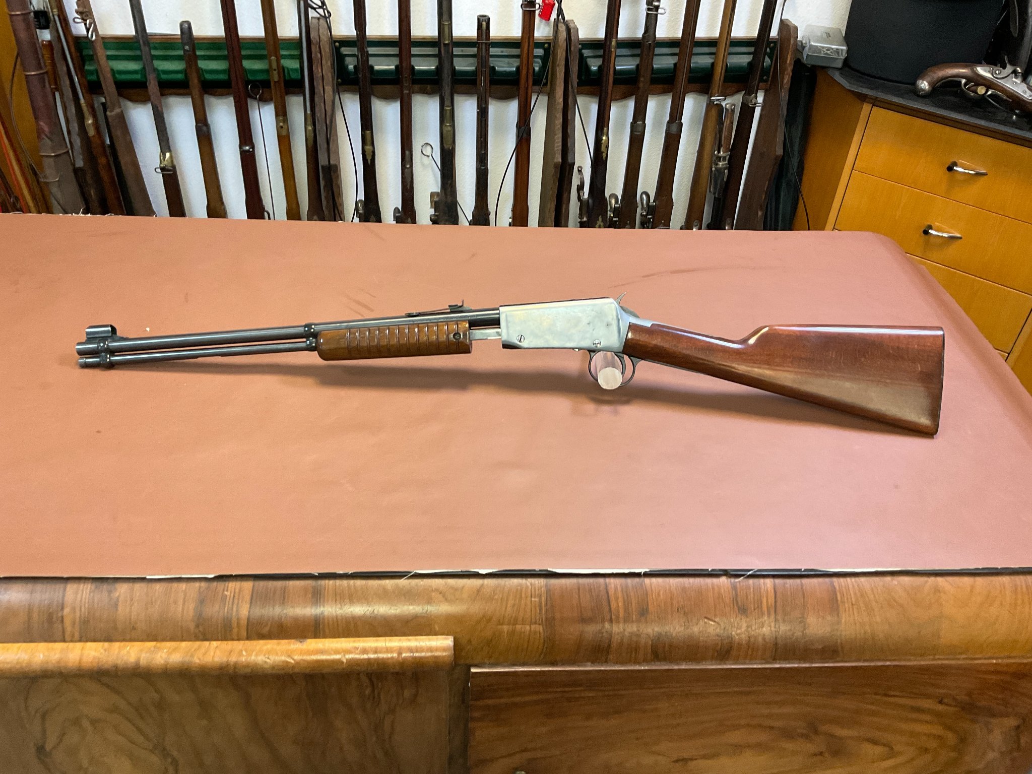 Pumpgun Repetierbüchse Erma Modell EG 72 im Kaliber .22lr SNR 003448 – Bild 1
