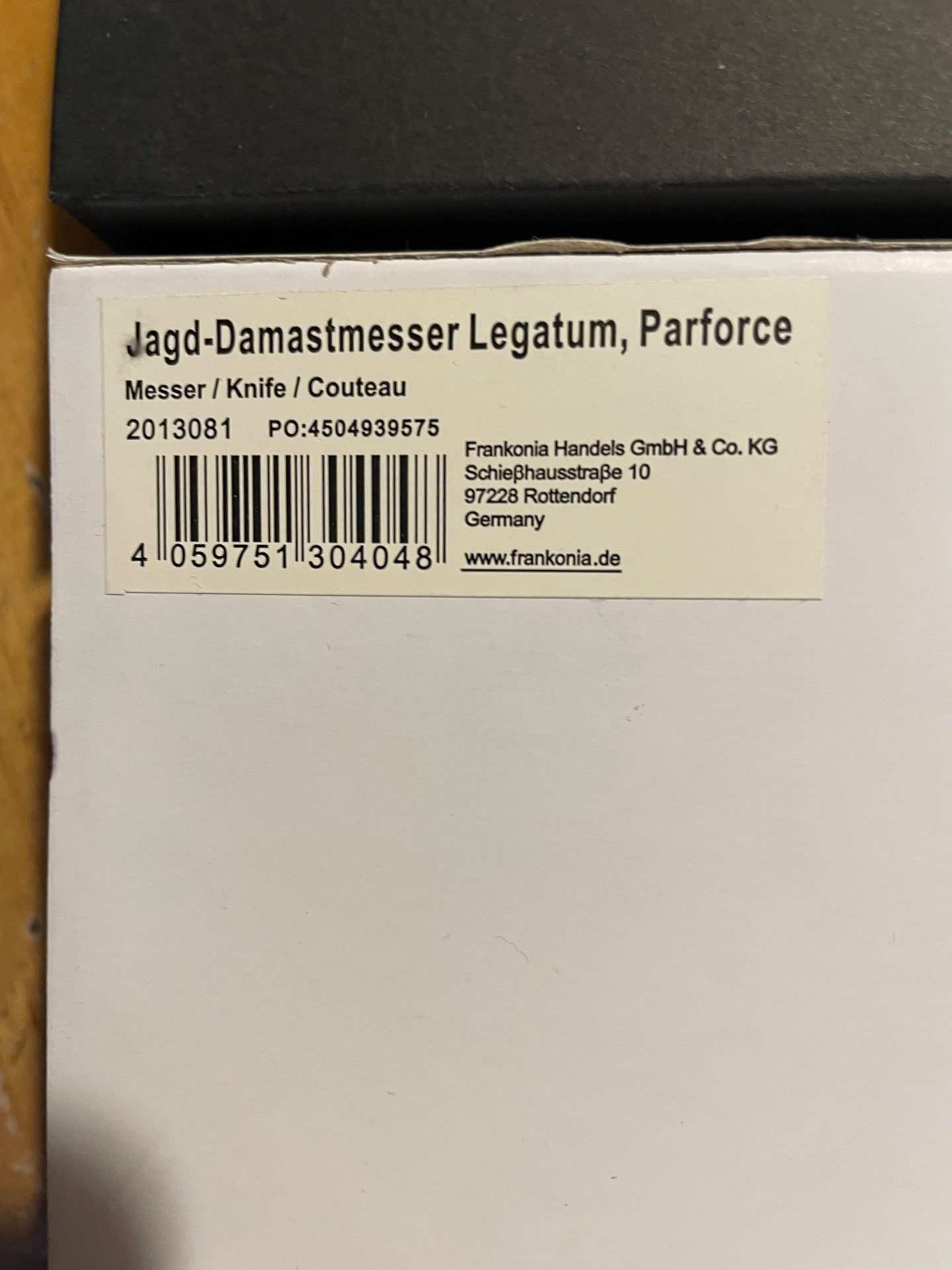 Damast Jagdmesser Parforce – Bild 2