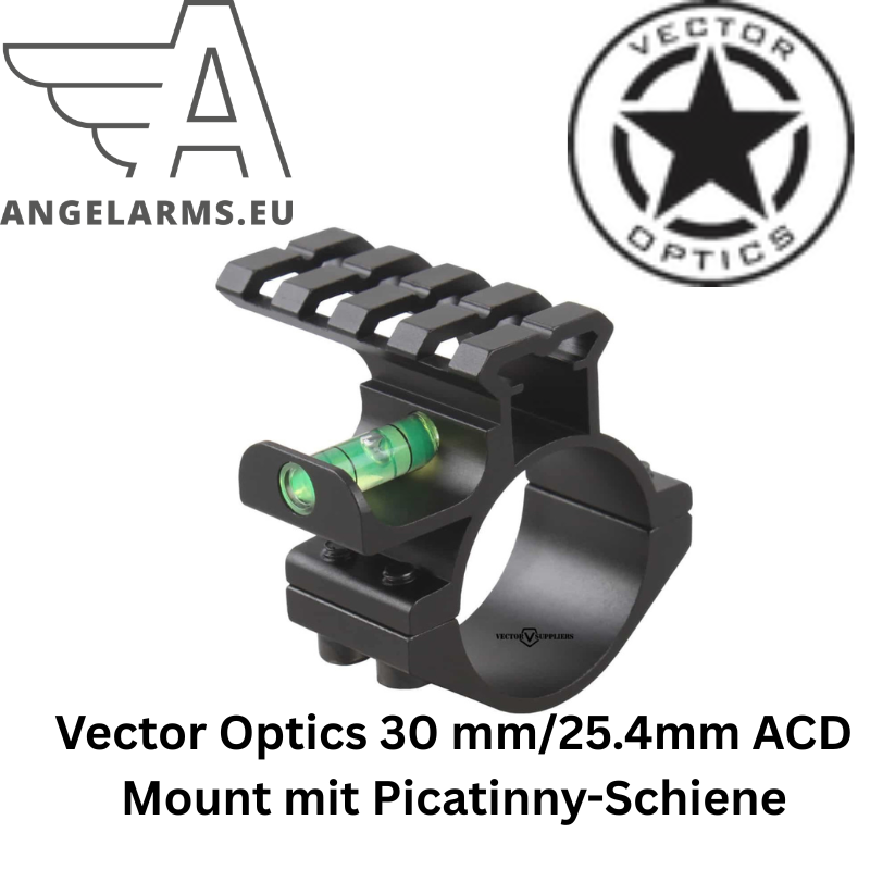 Vector Optics 30 mm/25.4mm ACD Mount mit Picatinny-Schiene www.angelarms.eu – Bild 1