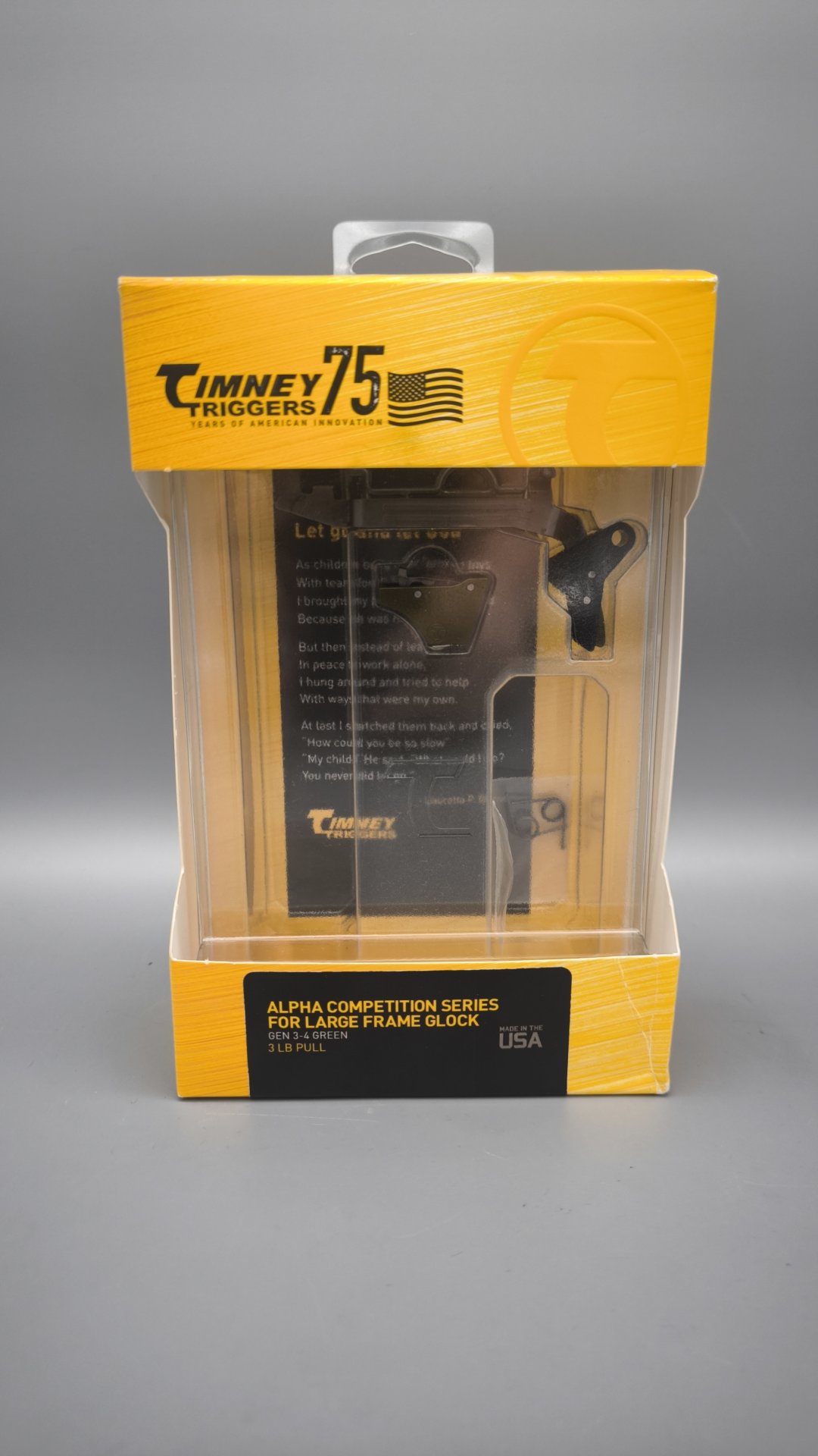 Timney Alpha Competition Serie für Glock large frame Gen 3-4 Glock 21 29 20 30 40 3lbs – Bild 1