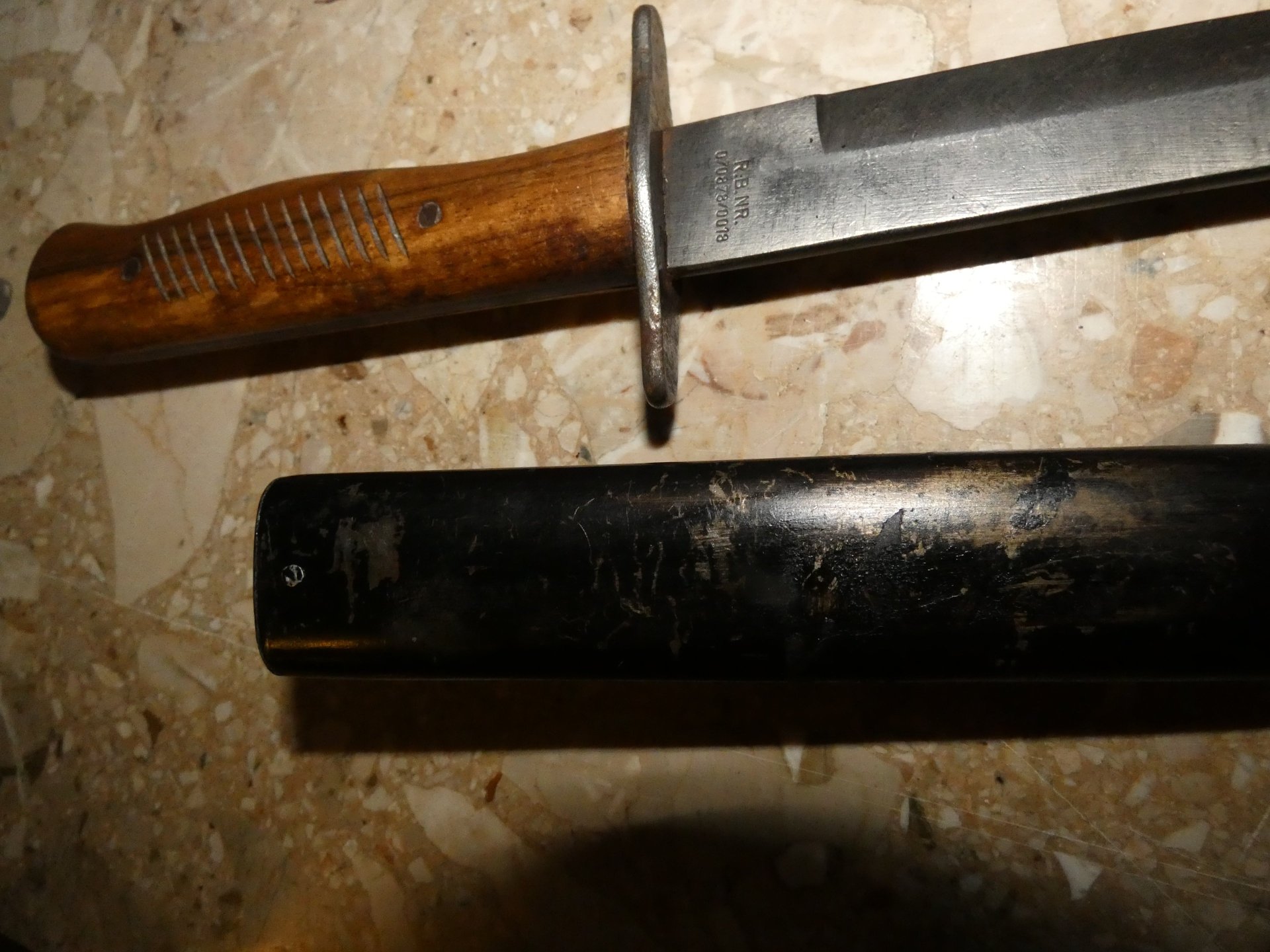 Orig. schönes Kampfmesser der WH mit RB-Nr.. – Bild 3