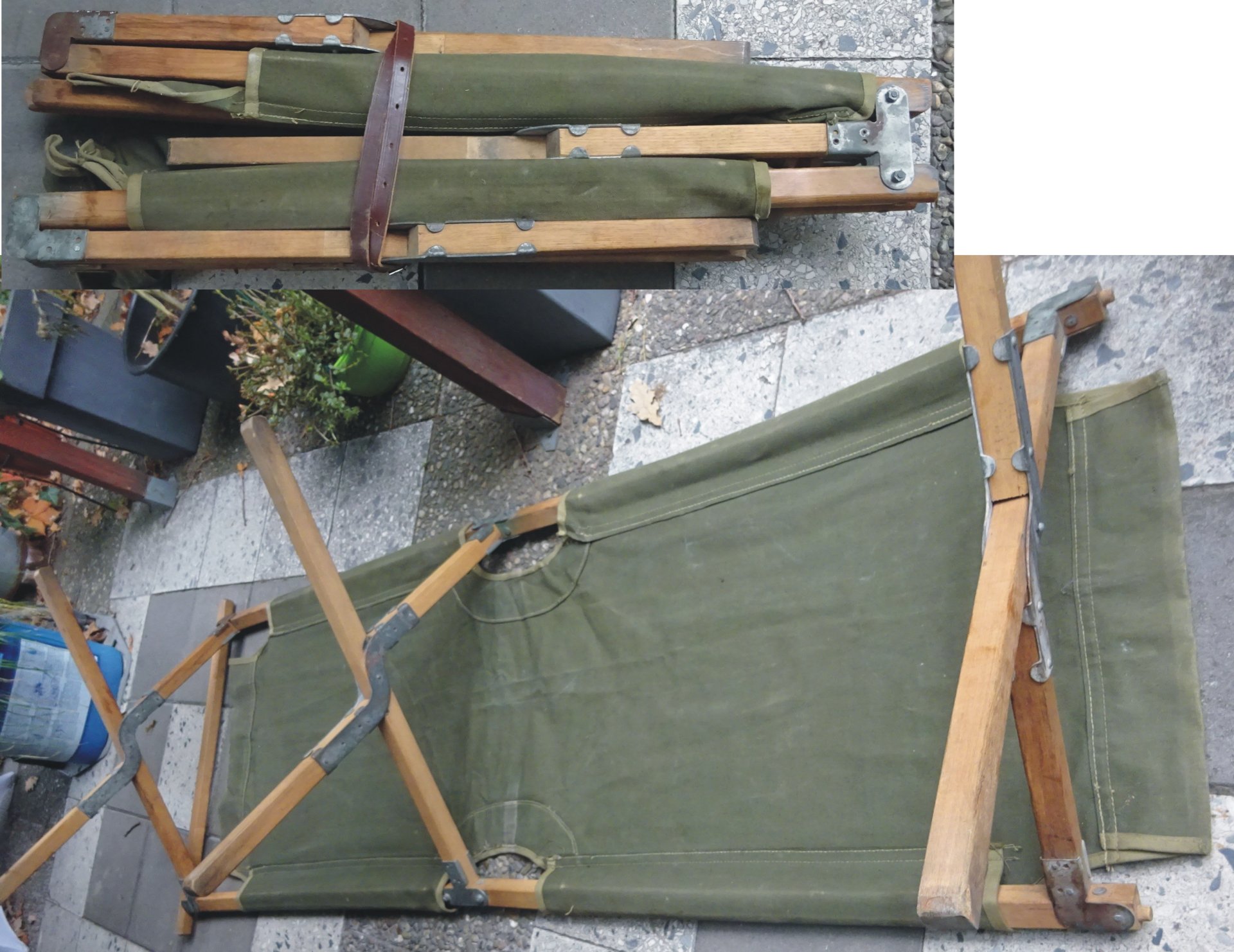 US-Army: Orig. Klapp-Feldbett – Bild 2