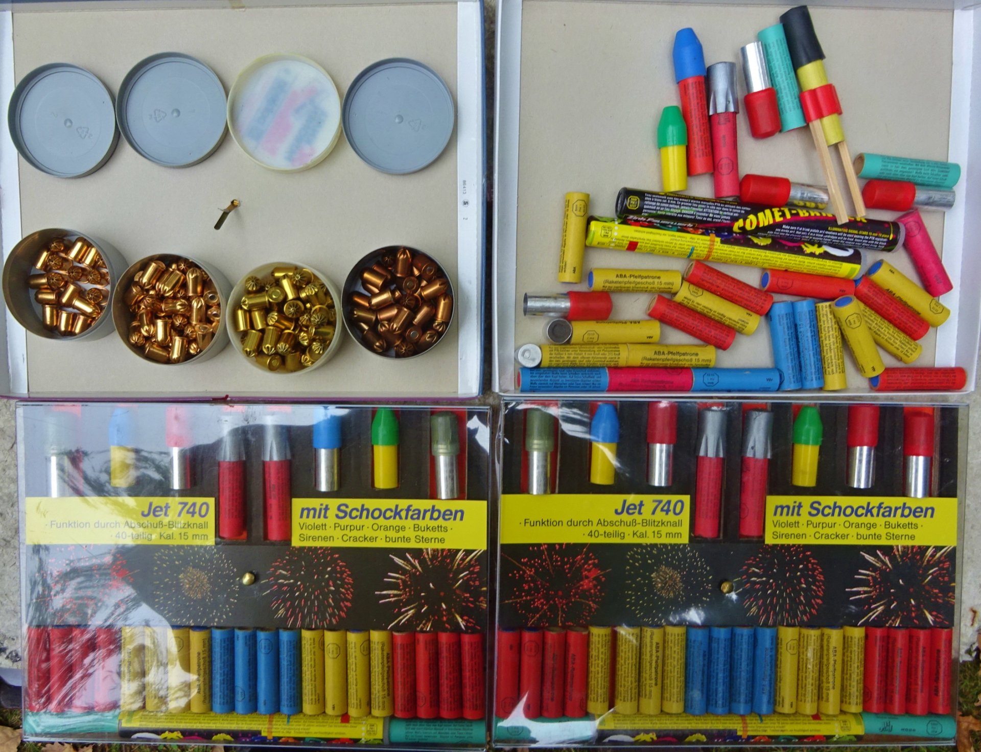 Posten 9 mm-Knallpatronen mit viel Feuerwerk – Bild 1
