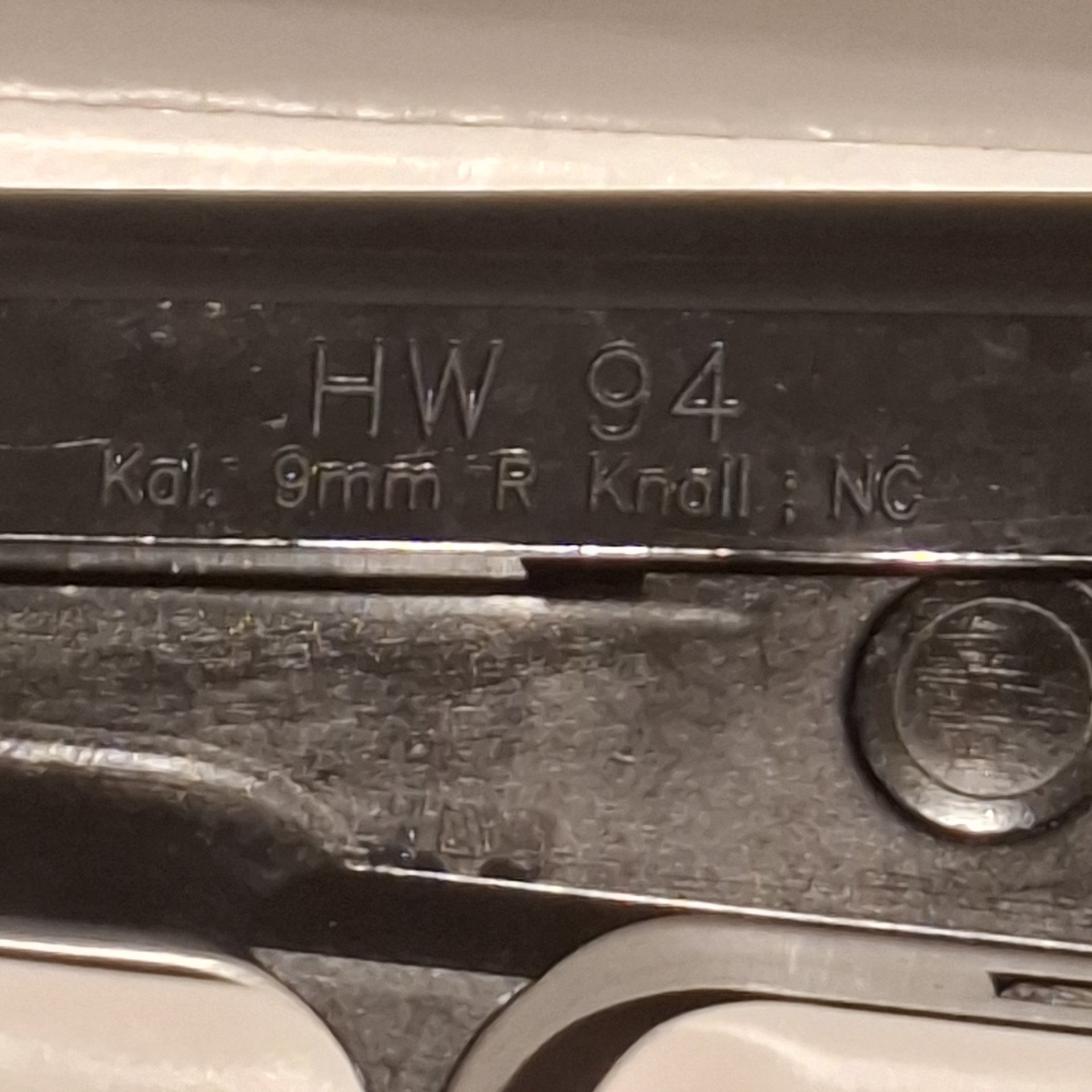 Weihrauch HW 94 brüniert, Kal. 9 mm R Knall, NC – Bild 2