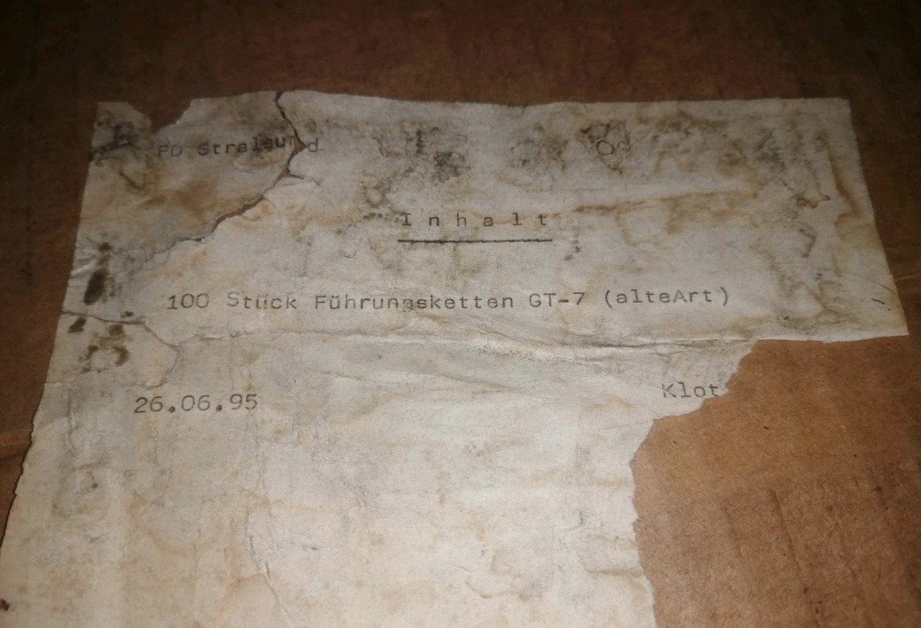 DDR Führungskette GT-7 alte Art Knebelkette – NOS – Polizei MfS NVA – Bild 3
