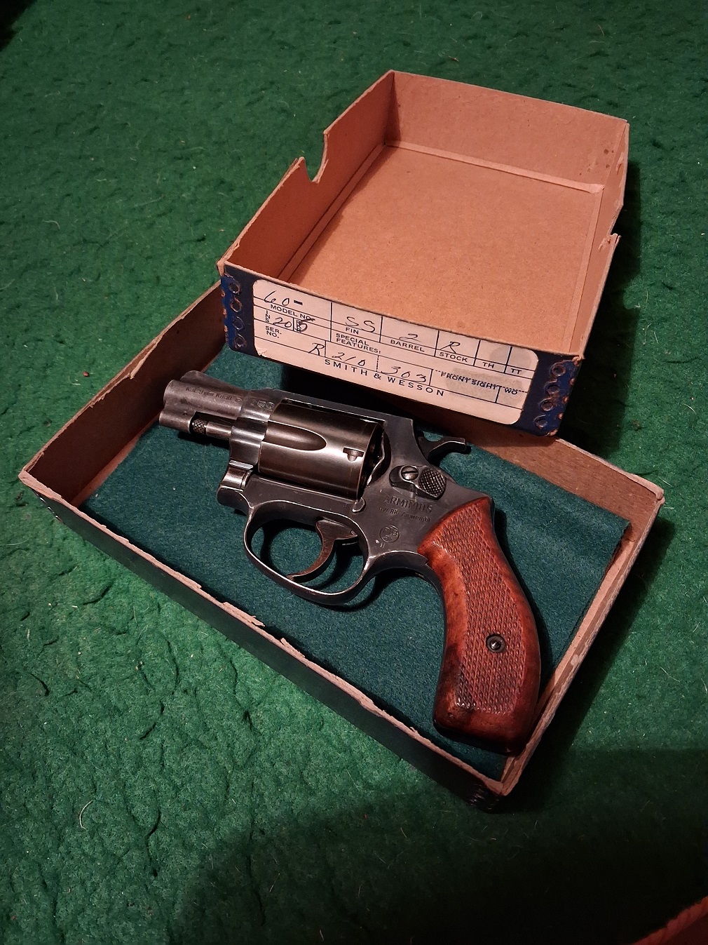 Originalschachtel für einen S&W Revolver Mod. 60/36, Erma 66 – Bild 2
