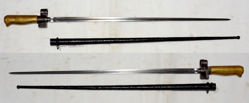 französisches Bajonett für das Lebel Gewehr, WK1 Ausführung ohne Bügel – Bild 1