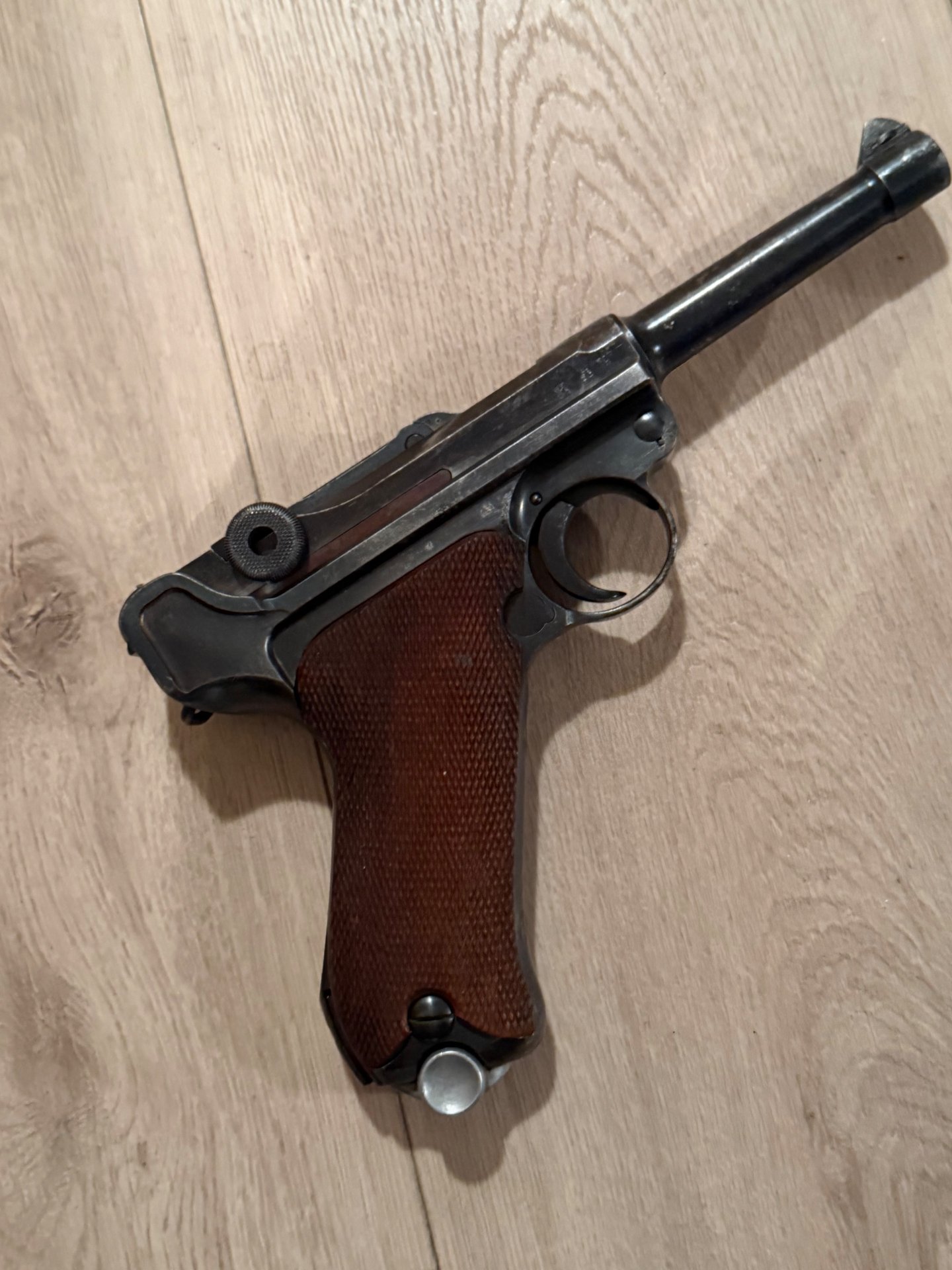 Mauser P08 Parabellum Pistole 1939 Nummerngleich Wehrmacht Adler 63 – Bild 3