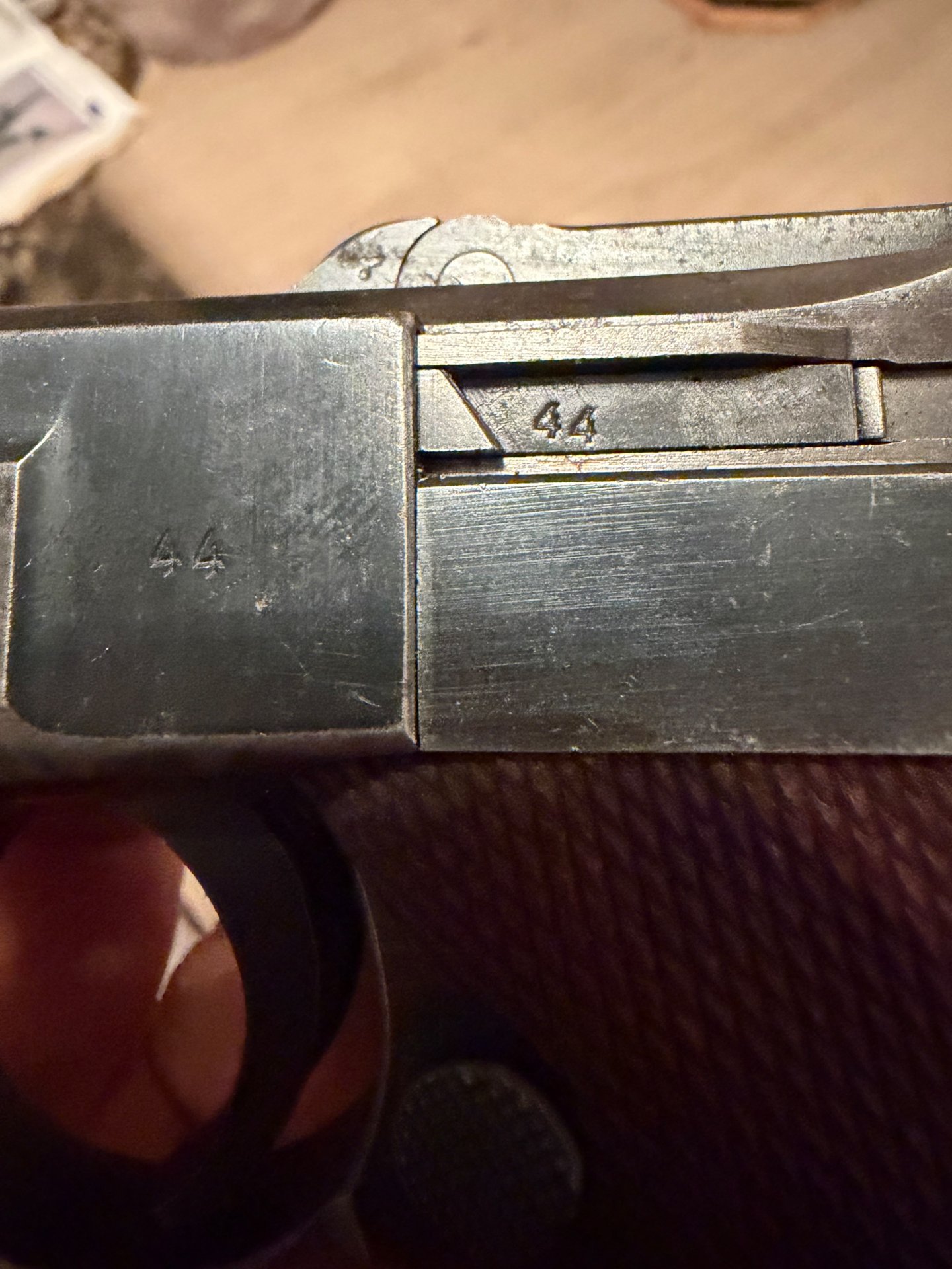 Mauser P08 Parabellum Pistole 1939 Nummerngleich Wehrmacht Adler 63 – Bild 7