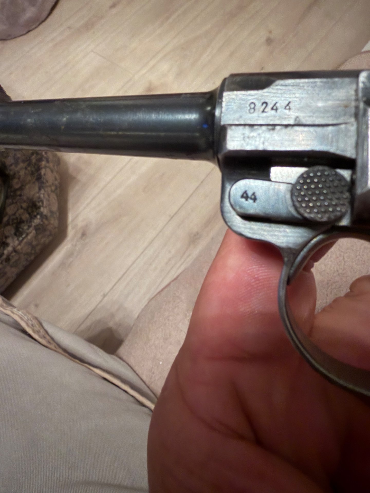 Mauser P08 Parabellum Pistole 1939 Nummerngleich Wehrmacht Adler 63 – Bild 6