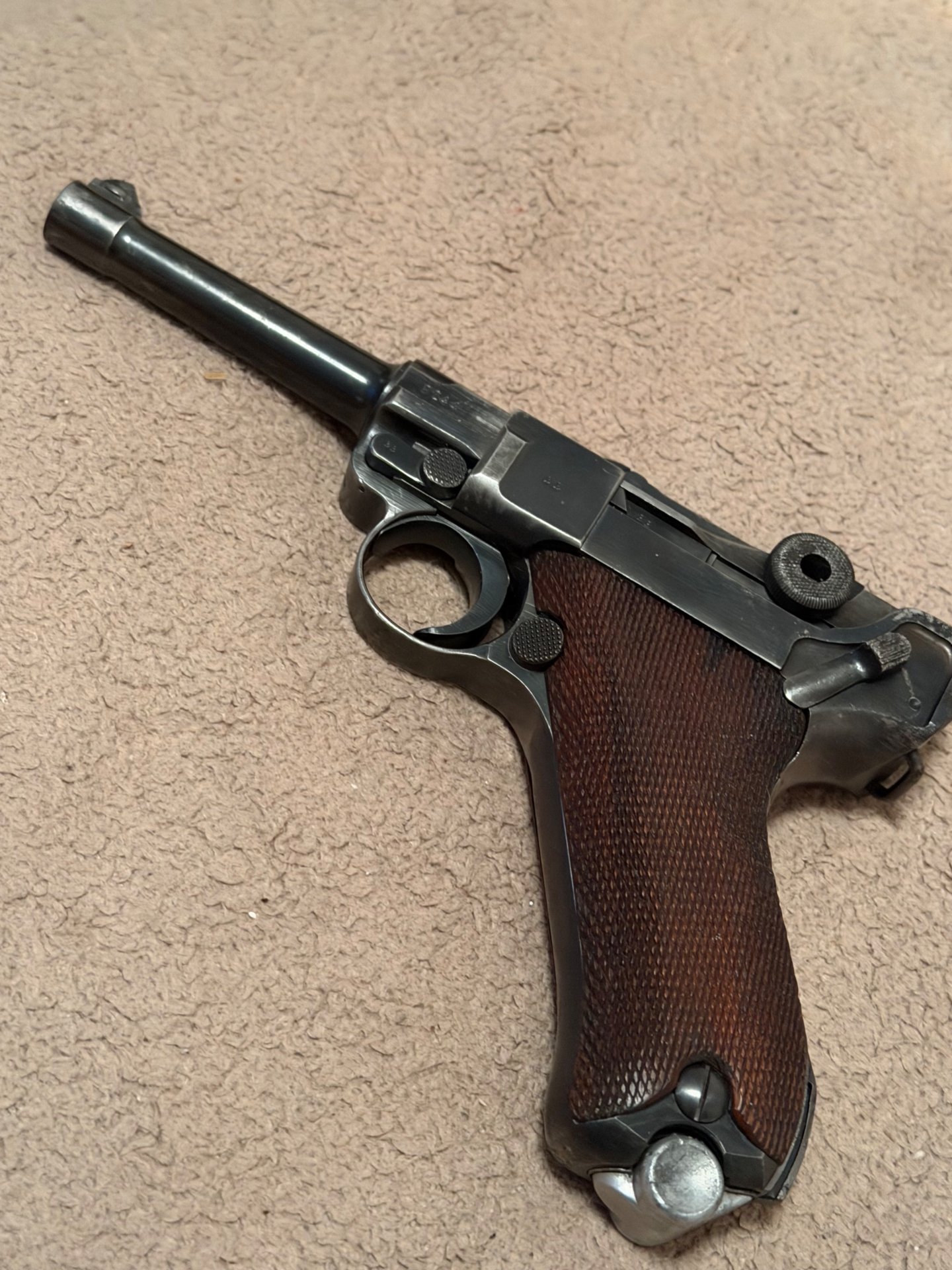Mauser P08 Parabellum Pistole 1939 Nummerngleich Wehrmacht Adler 63 – Bild 1