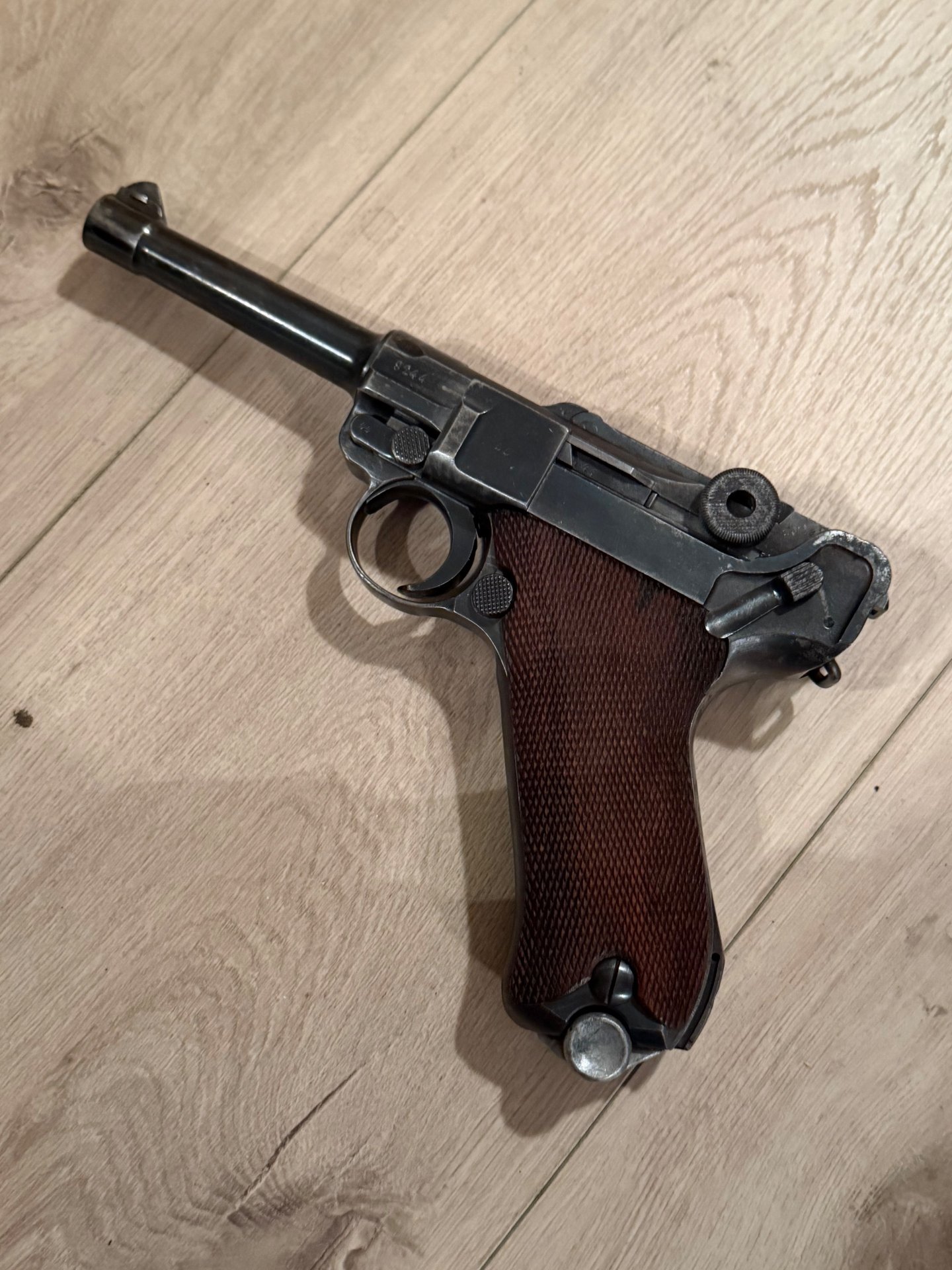 Mauser P08 Parabellum Pistole 1939 Nummerngleich Wehrmacht Adler 63 – Bild 2