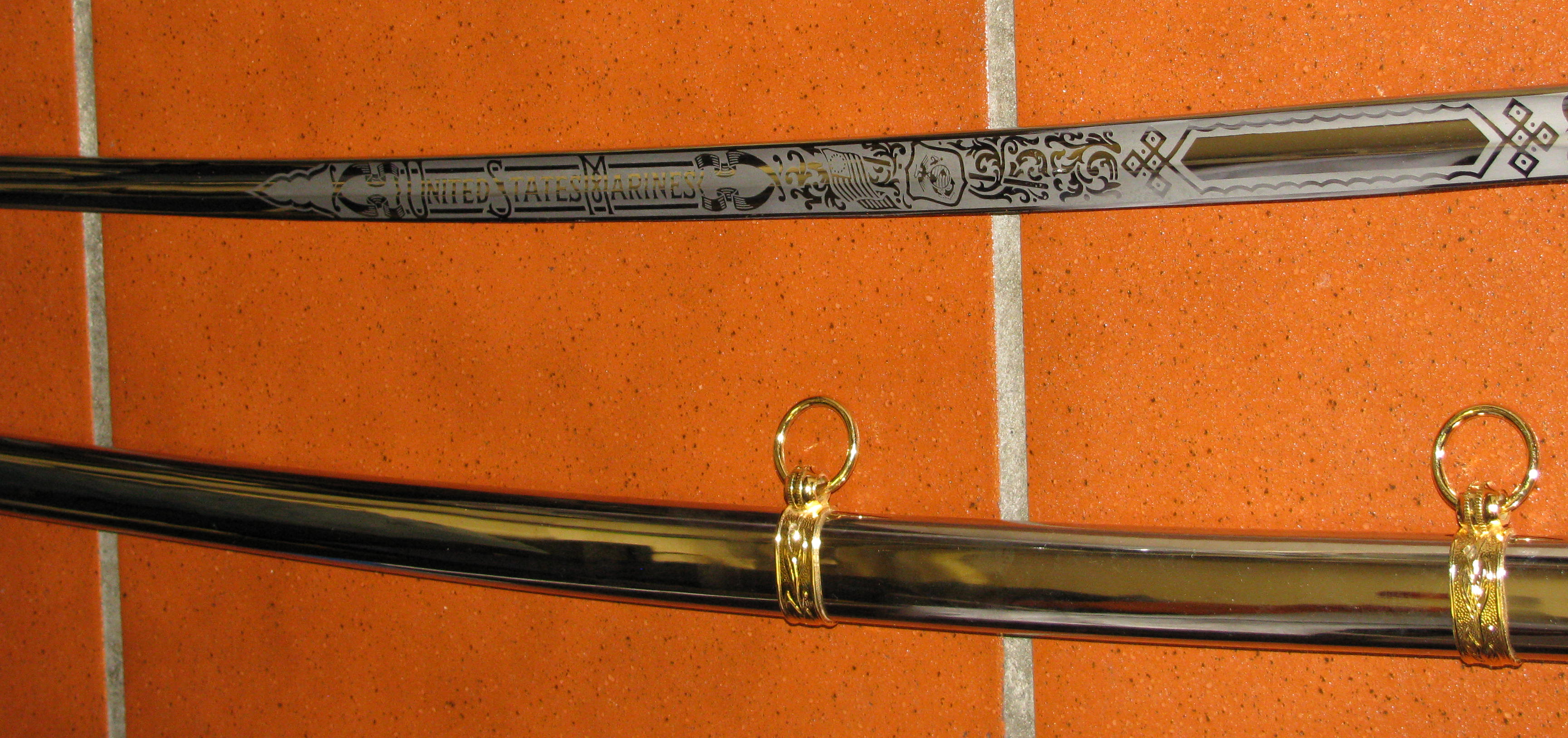 Säbel mit Metall - Scheide der United States Marine / TOP Zustand – Bild 5