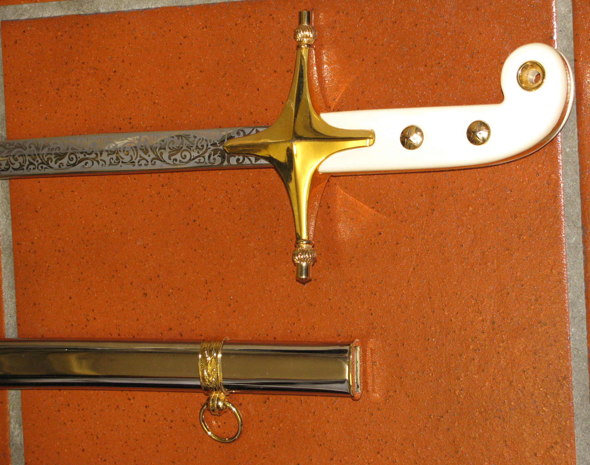 Säbel mit Metall - Scheide der United States Marine / TOP Zustand – Bild 4