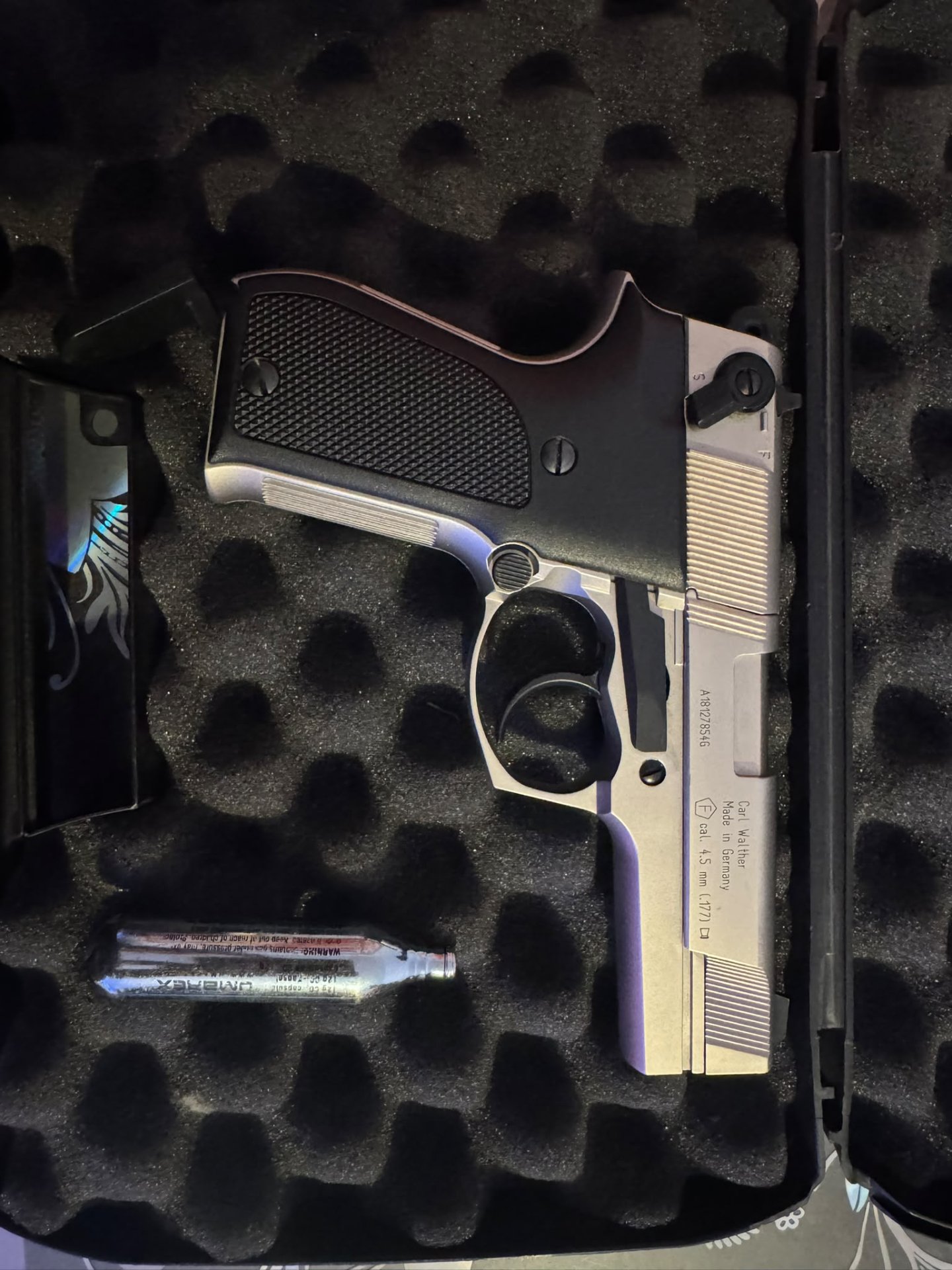 Walther CP88 Nickel 4,5 mm CO2-Pistole im Koffer mit Zubehör – Bild 5