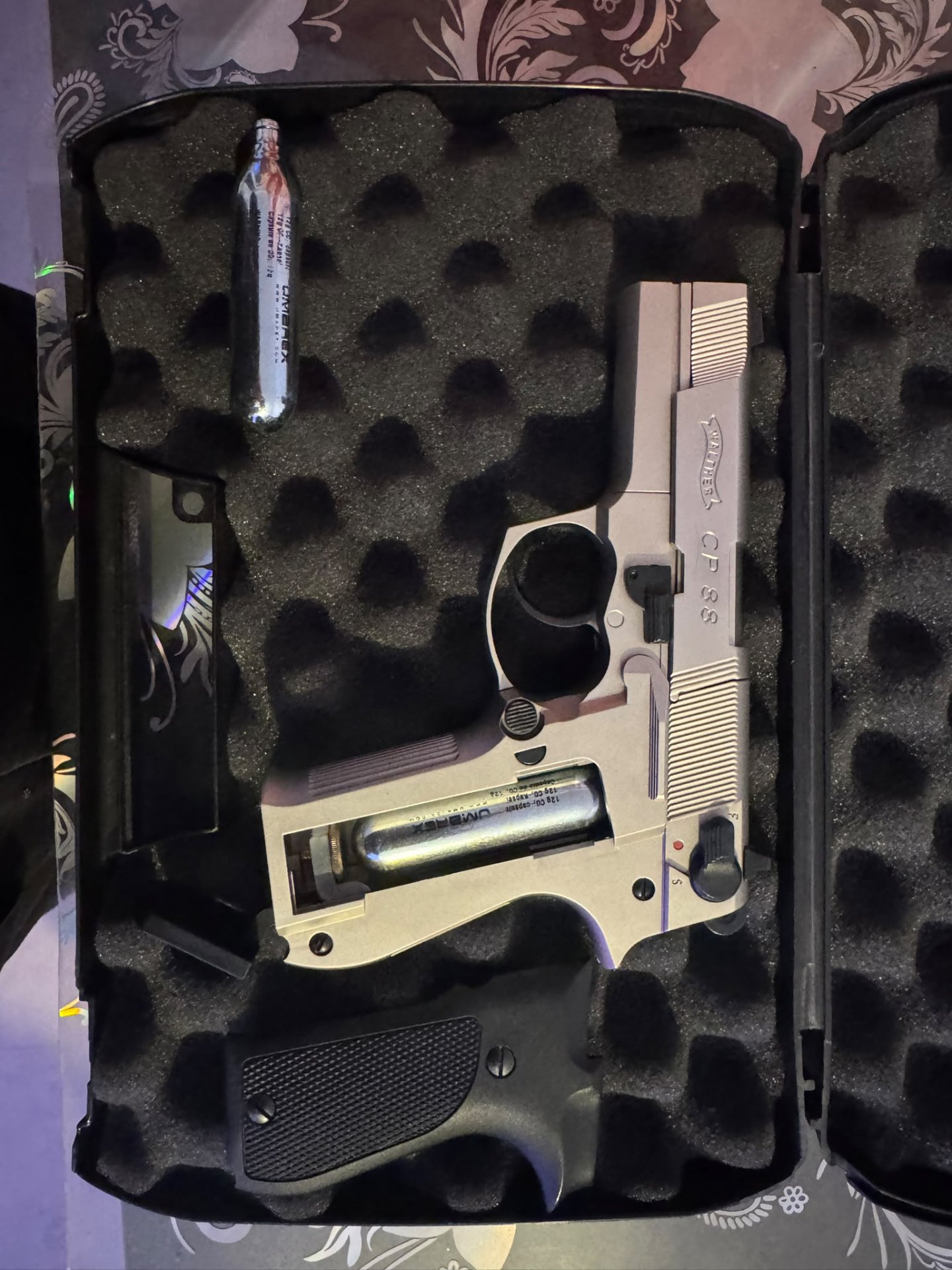 Walther CP88 Nickel 4,5 mm CO2-Pistole im Koffer mit Zubehör – Bild 2