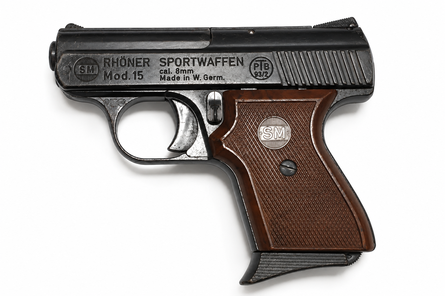 SM Rhöner Mod. 15 – 8mm Knall – PTB 83/2 – Made in W. Germany – Sammler – Bild 1