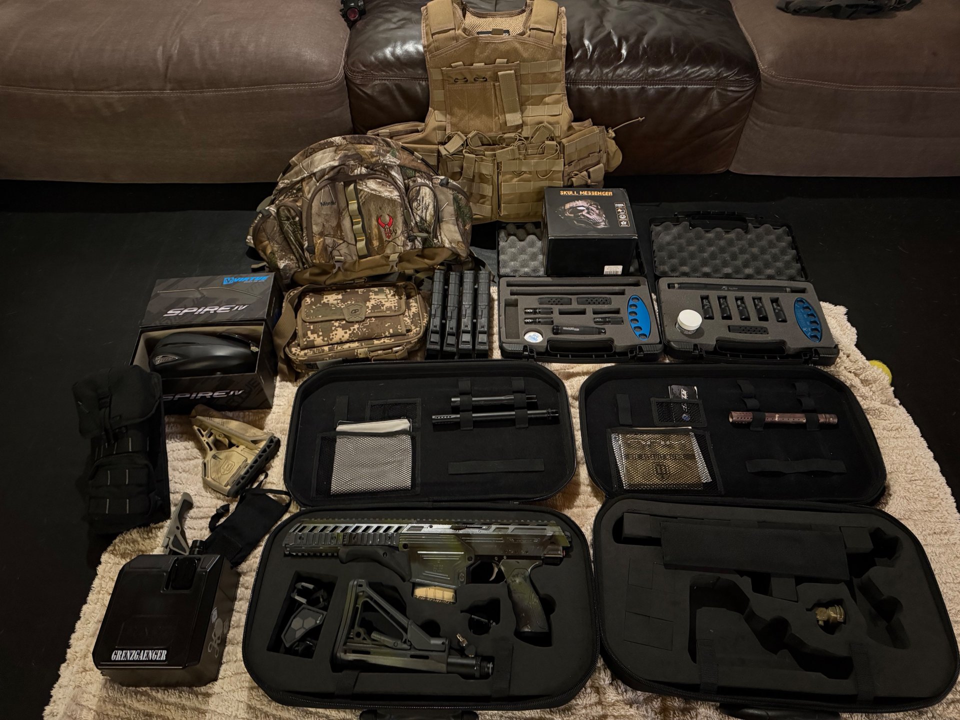 Dye DAM MagFed High End Markierer Custom Camo Top Zustand – Bild 6