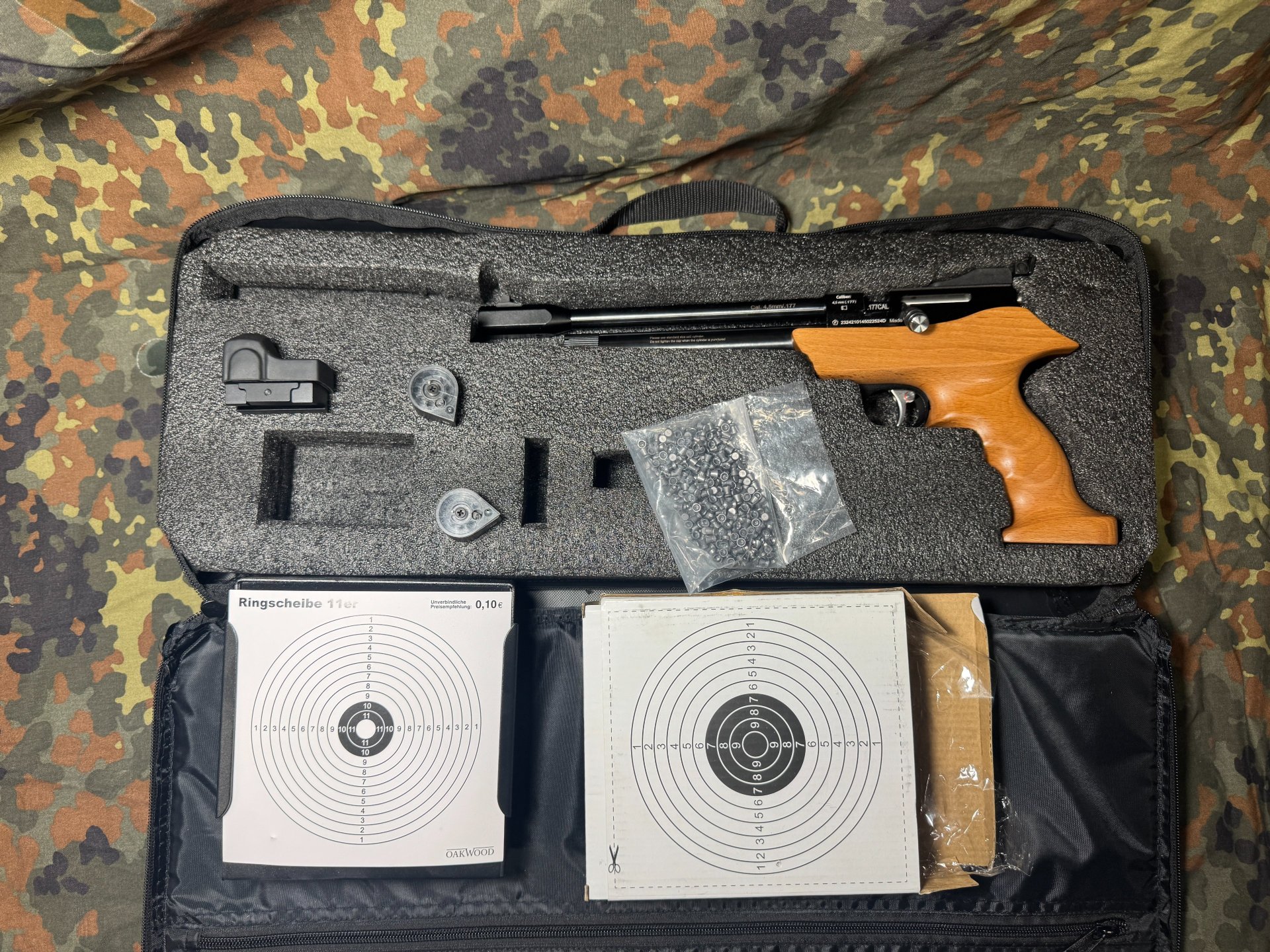 SET Diana Airbug Co2 Pistole 4,5 mm Diabolo, Reddot + extras – Bild 1