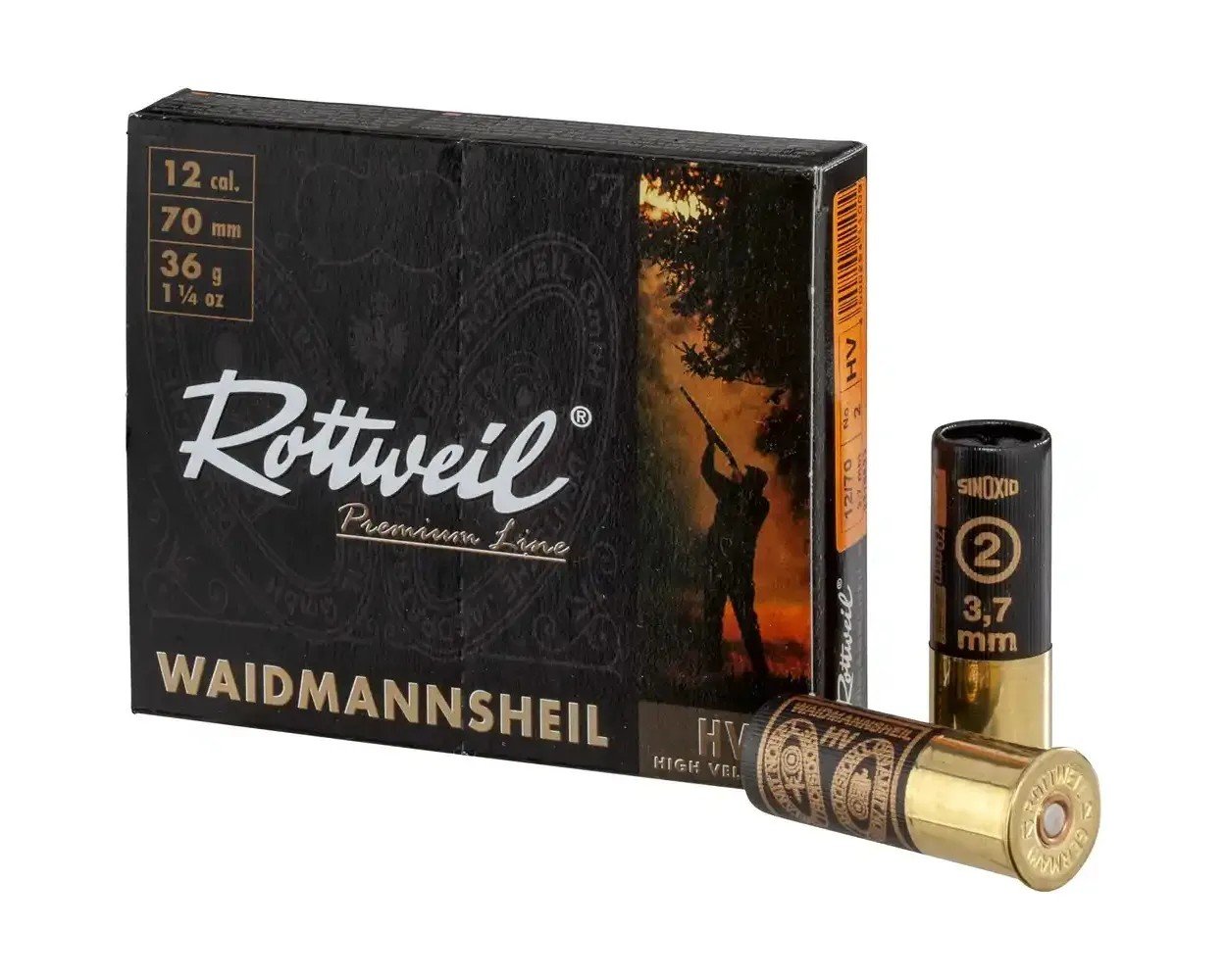 Rottweil 12/70 Waidmannsheil TPL HV 3,7mm 36g 10ER – Bild 1