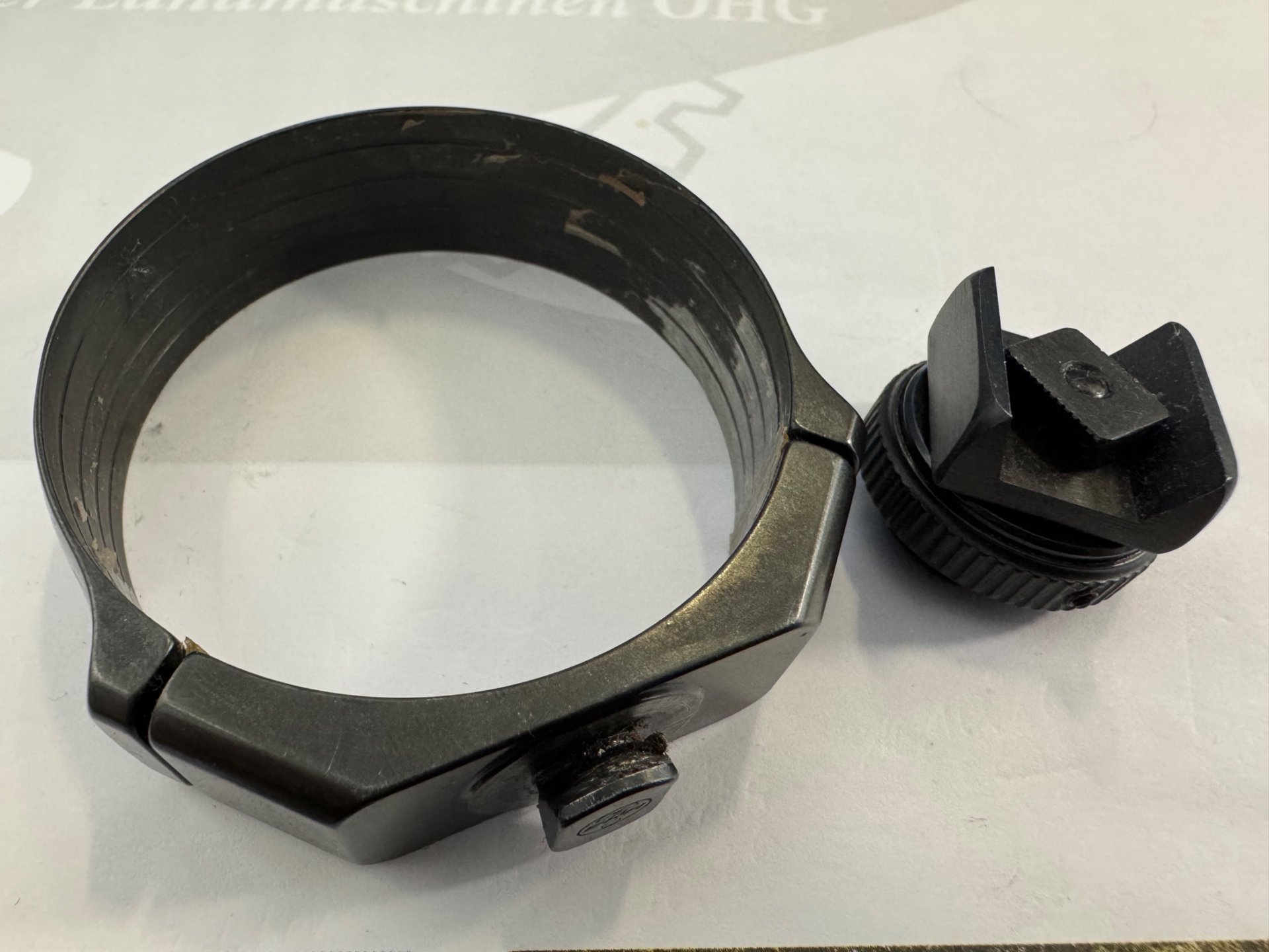 ERA / Recknagel Schwenkmontage – 62 mm Klemmring + ERAMATIC-G9 für Zeiss-Innenschiene – Bild 2