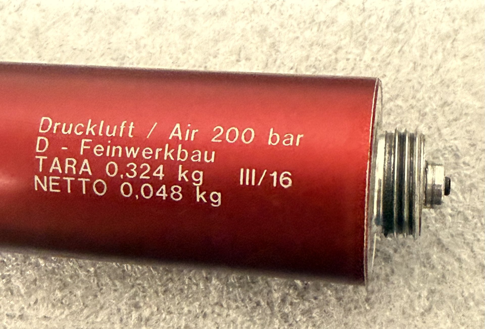Feinwerkbau Pressluftkartusche für LG – Bild 3