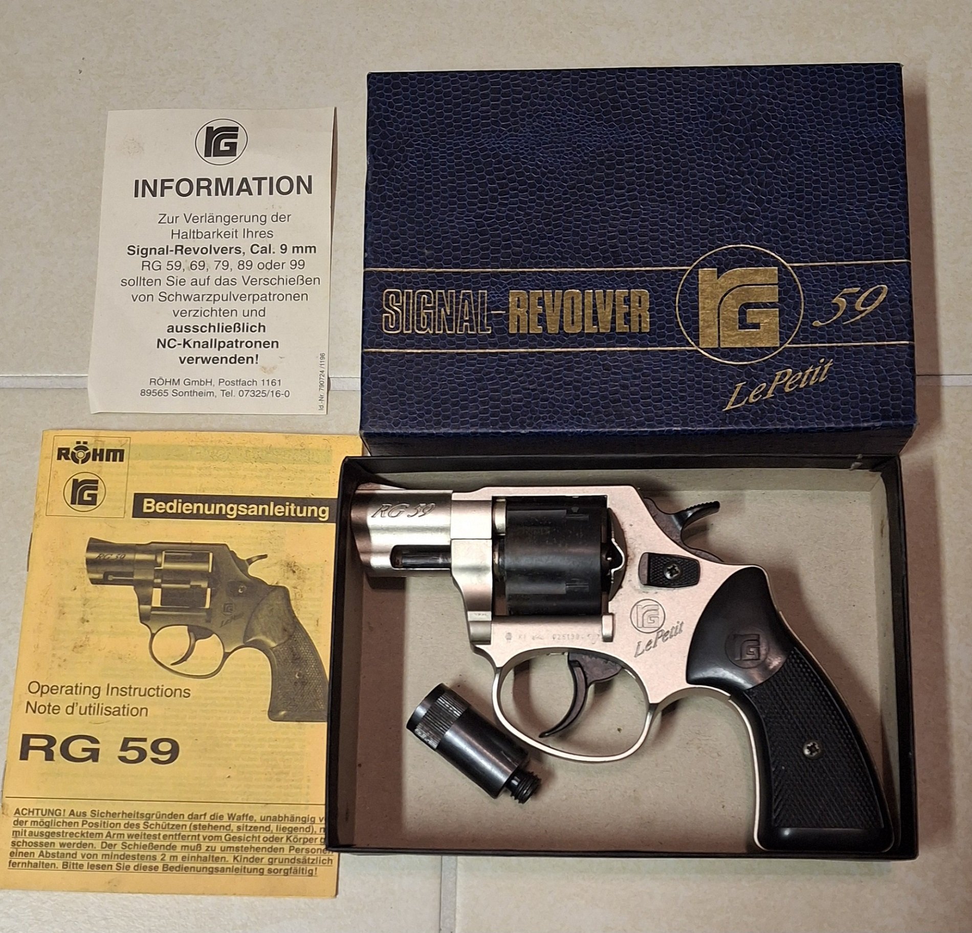 Röhm Revolver RG 59 le Petit 9mm Knall – Bild 1